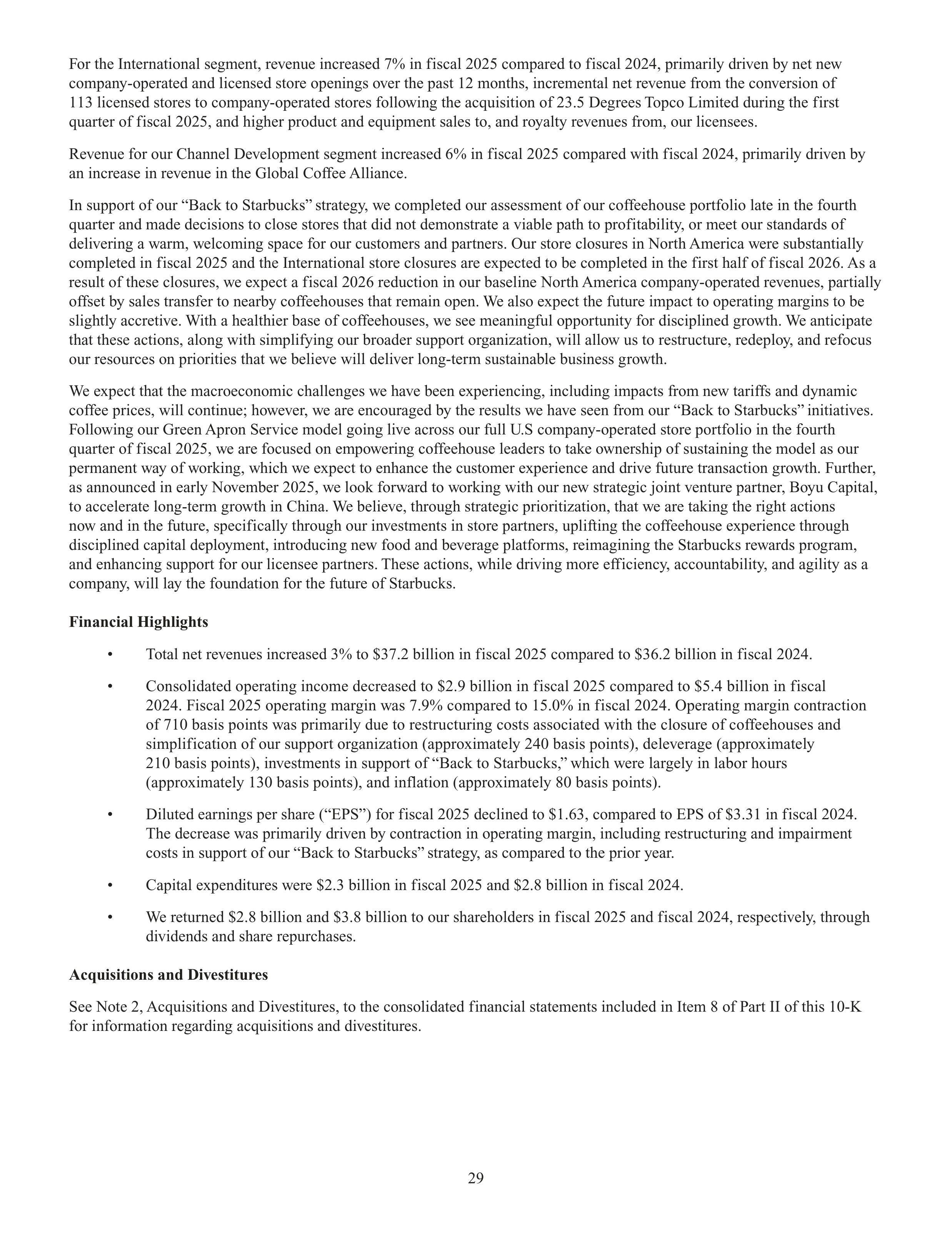 Starbucks Annual Report — page 32