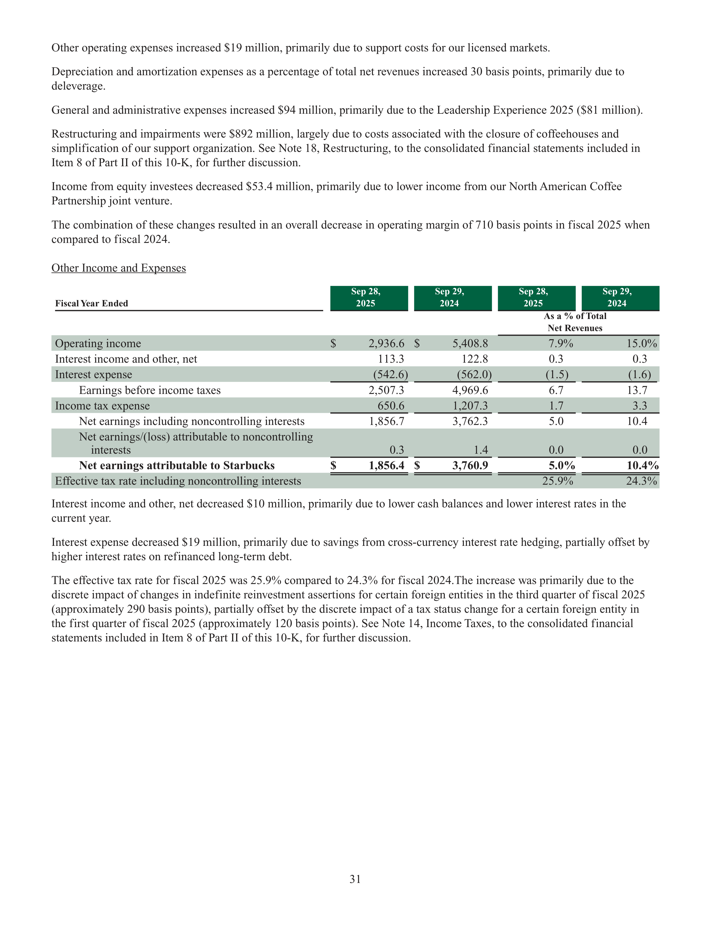 Starbucks Annual Report — page 34