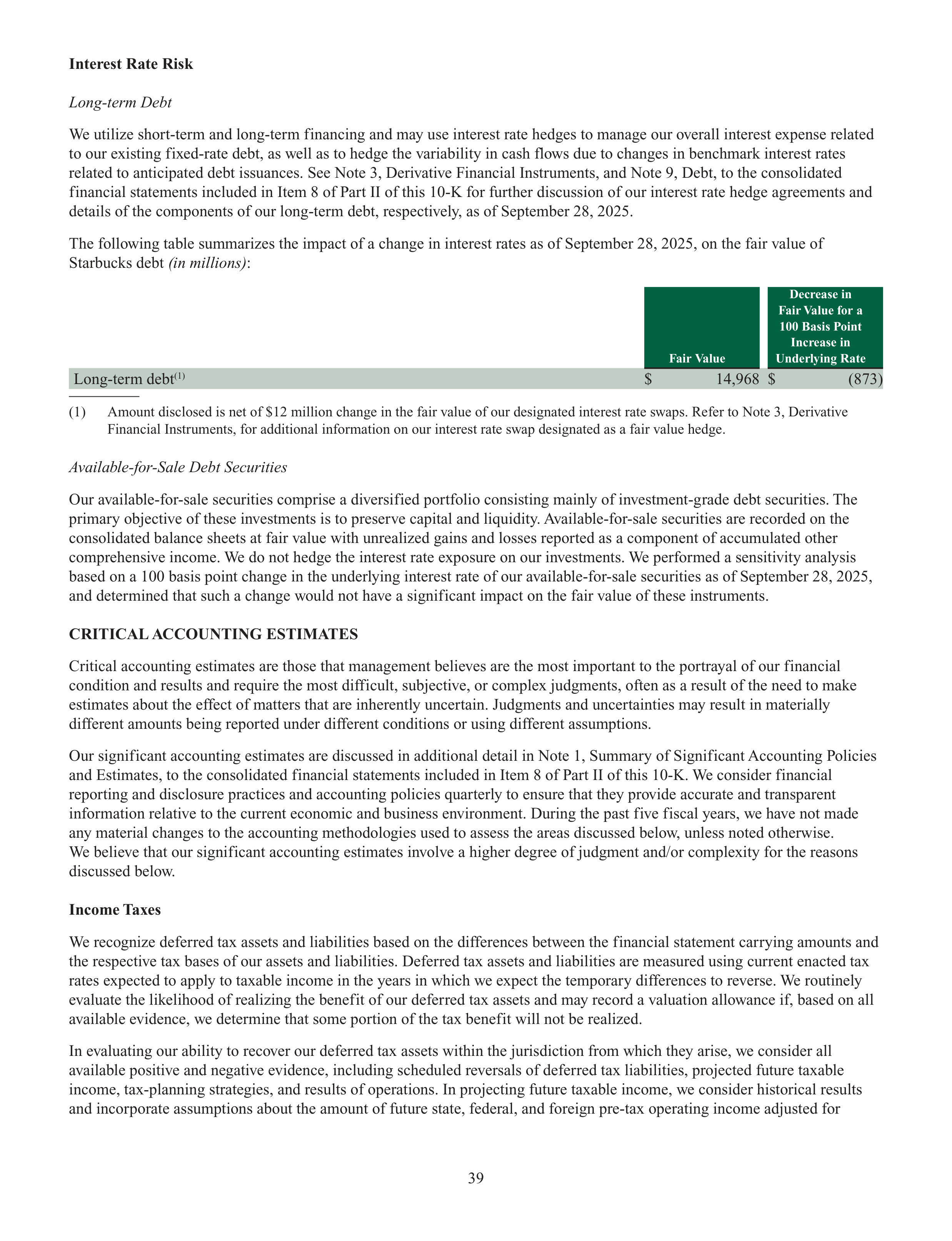 Starbucks Annual Report — page 42