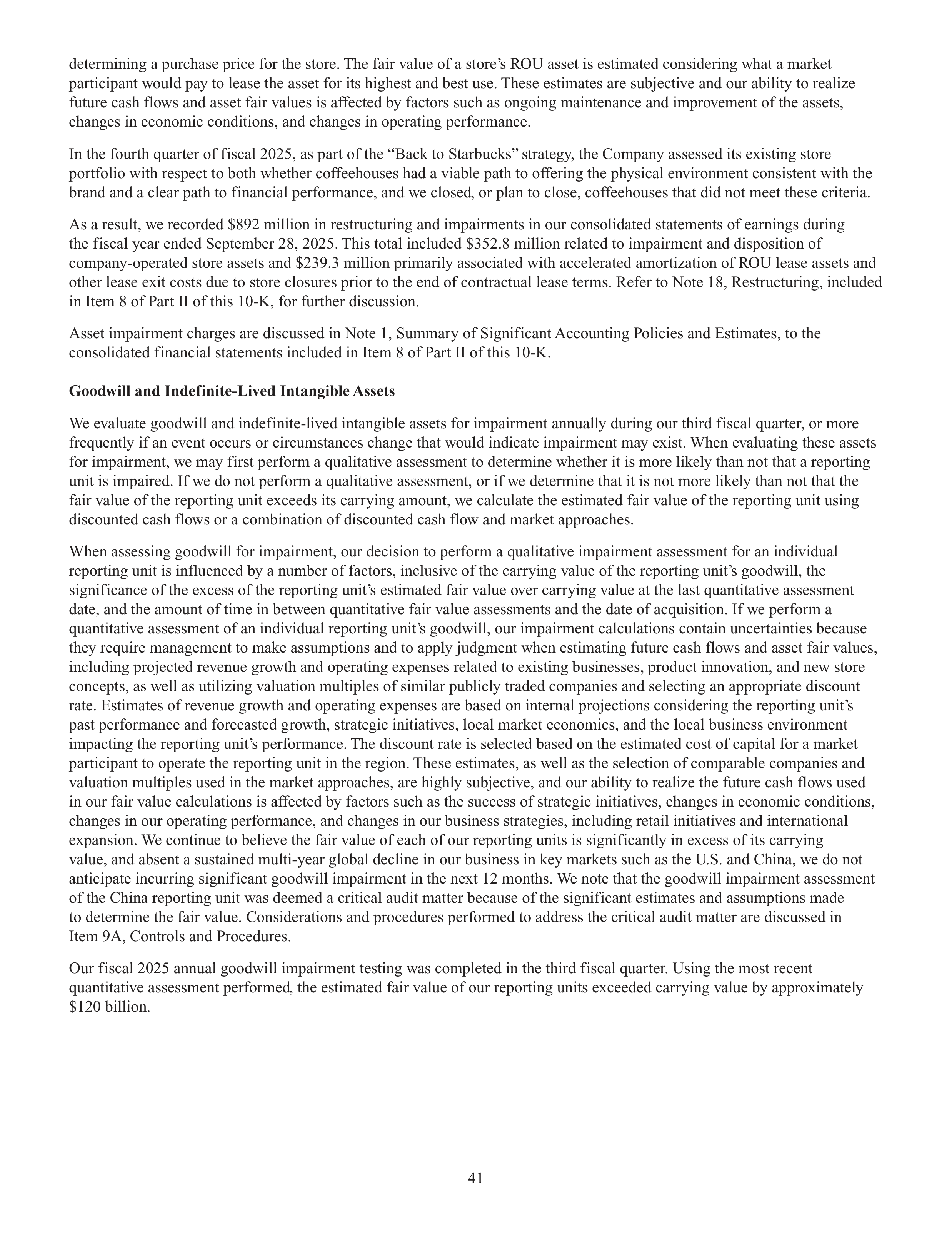Starbucks Annual Report — page 44