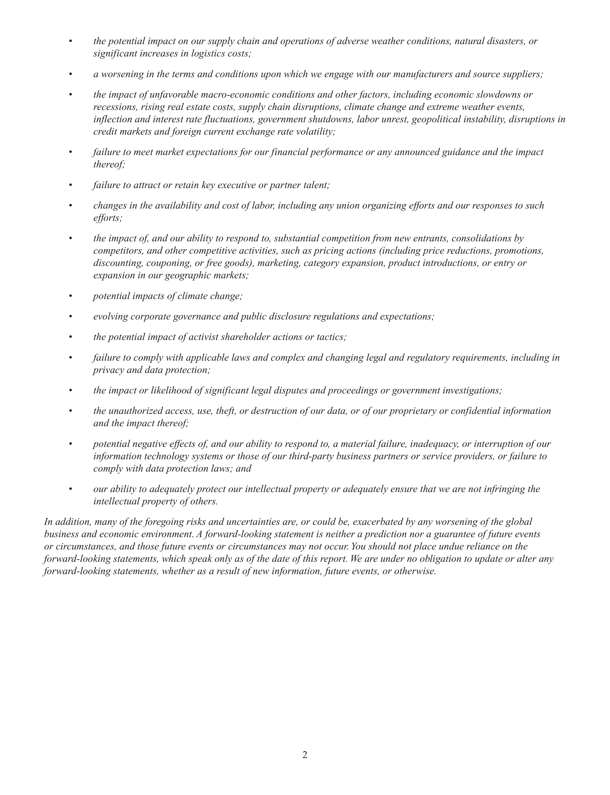 Starbucks Annual Report — page 5