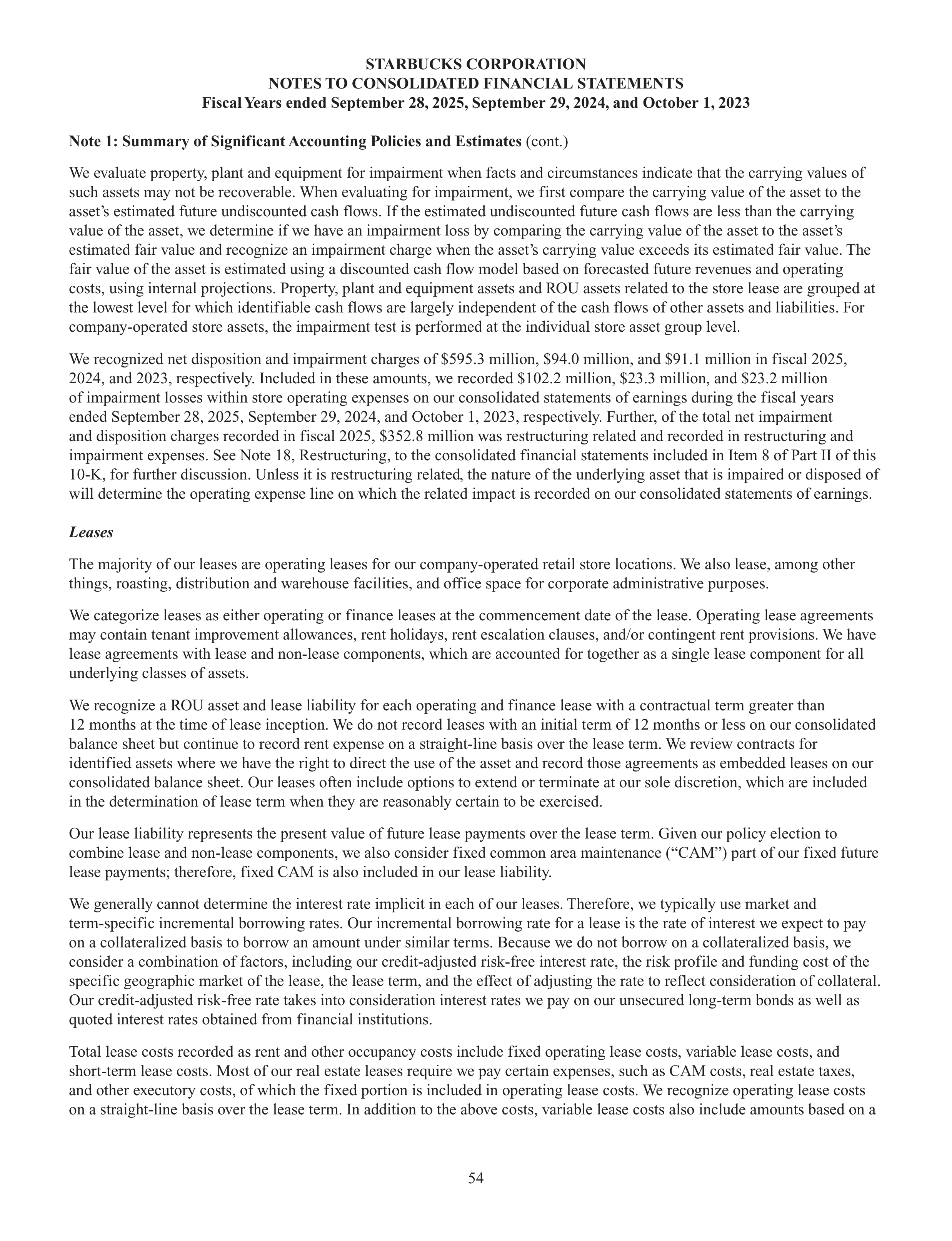 Starbucks Annual Report — page 57