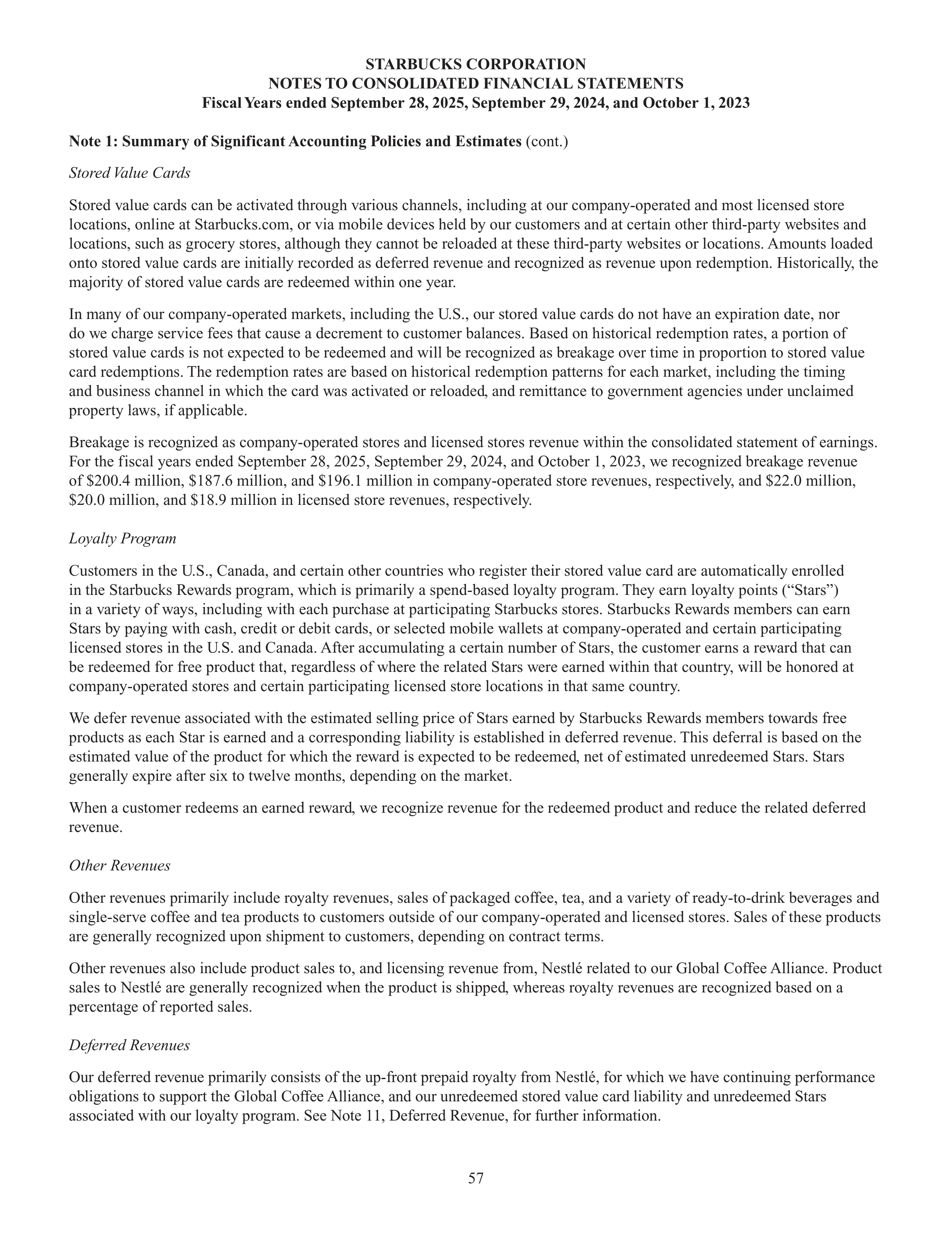 Starbucks Annual Report — page 60