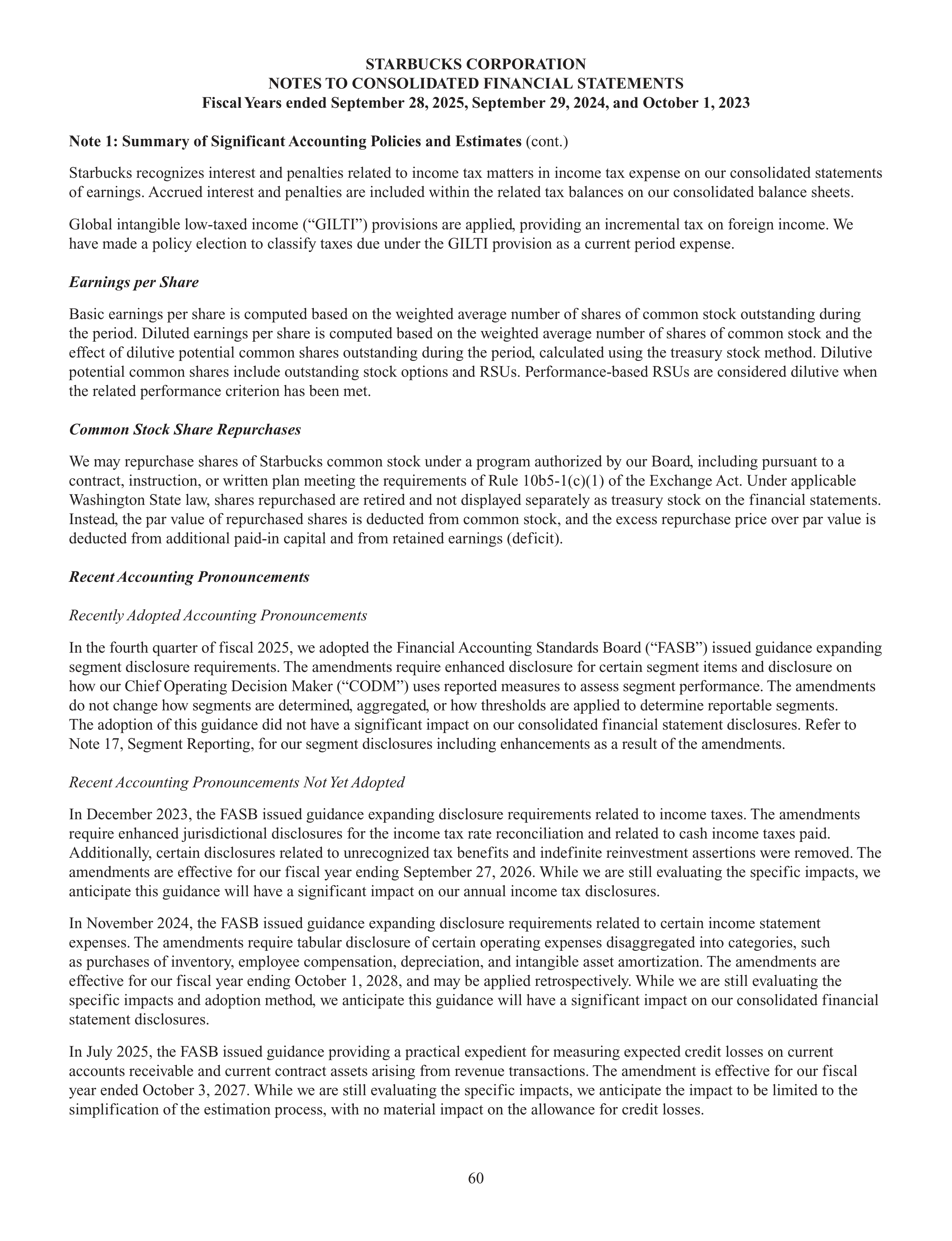 Starbucks Annual Report — page 63