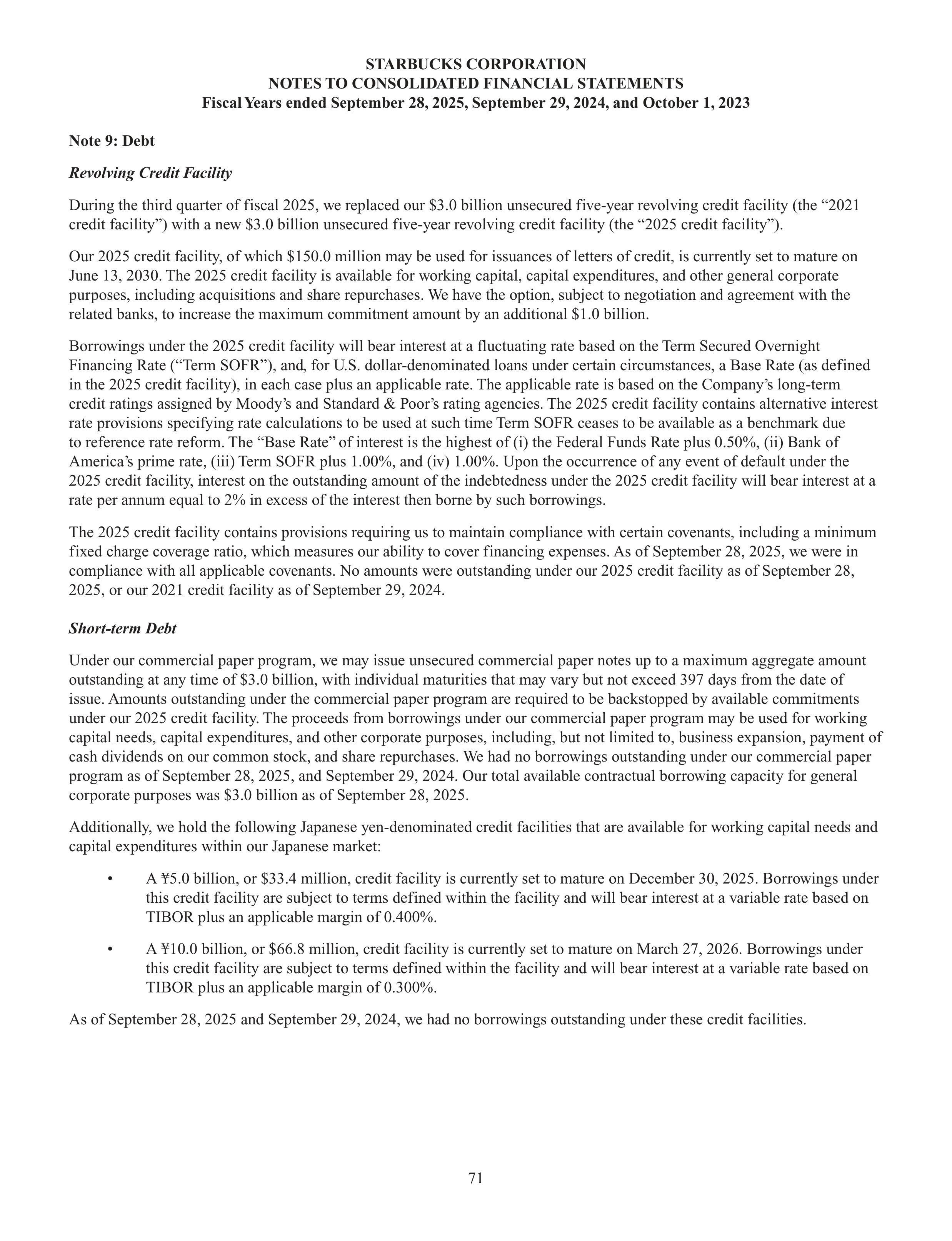 Starbucks Annual Report — page 74