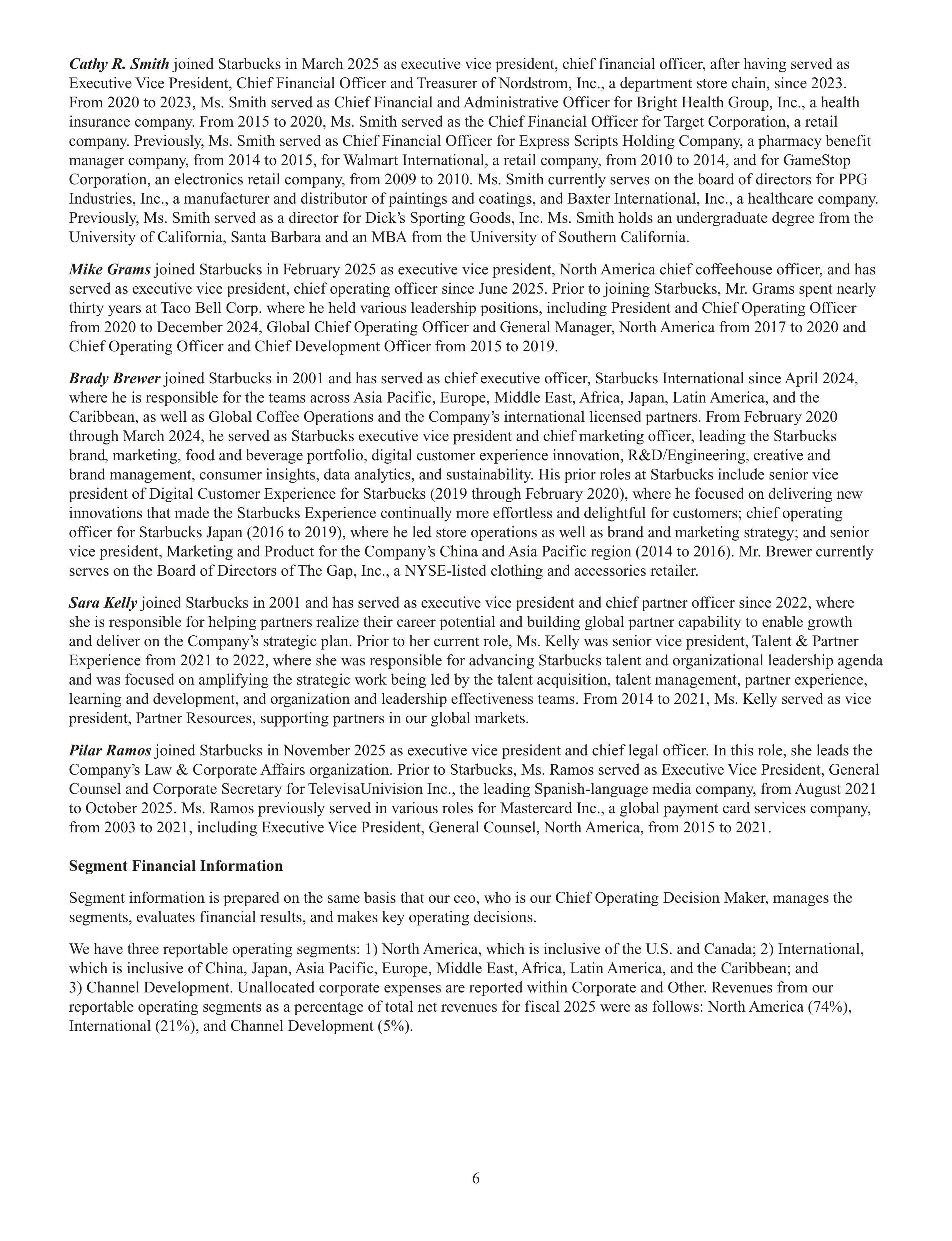 Starbucks Annual Report — page 9