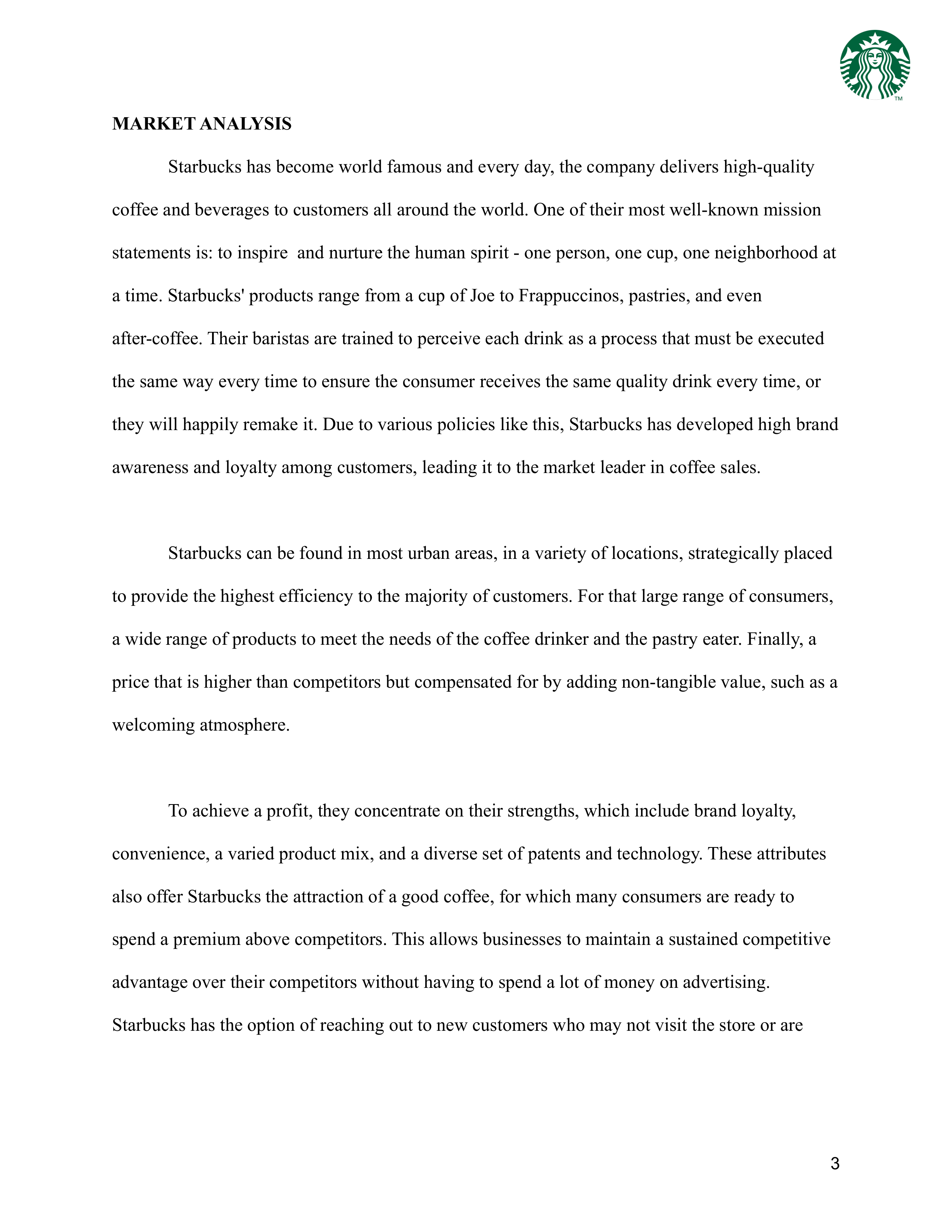 Starbucks Business Plan — page 4