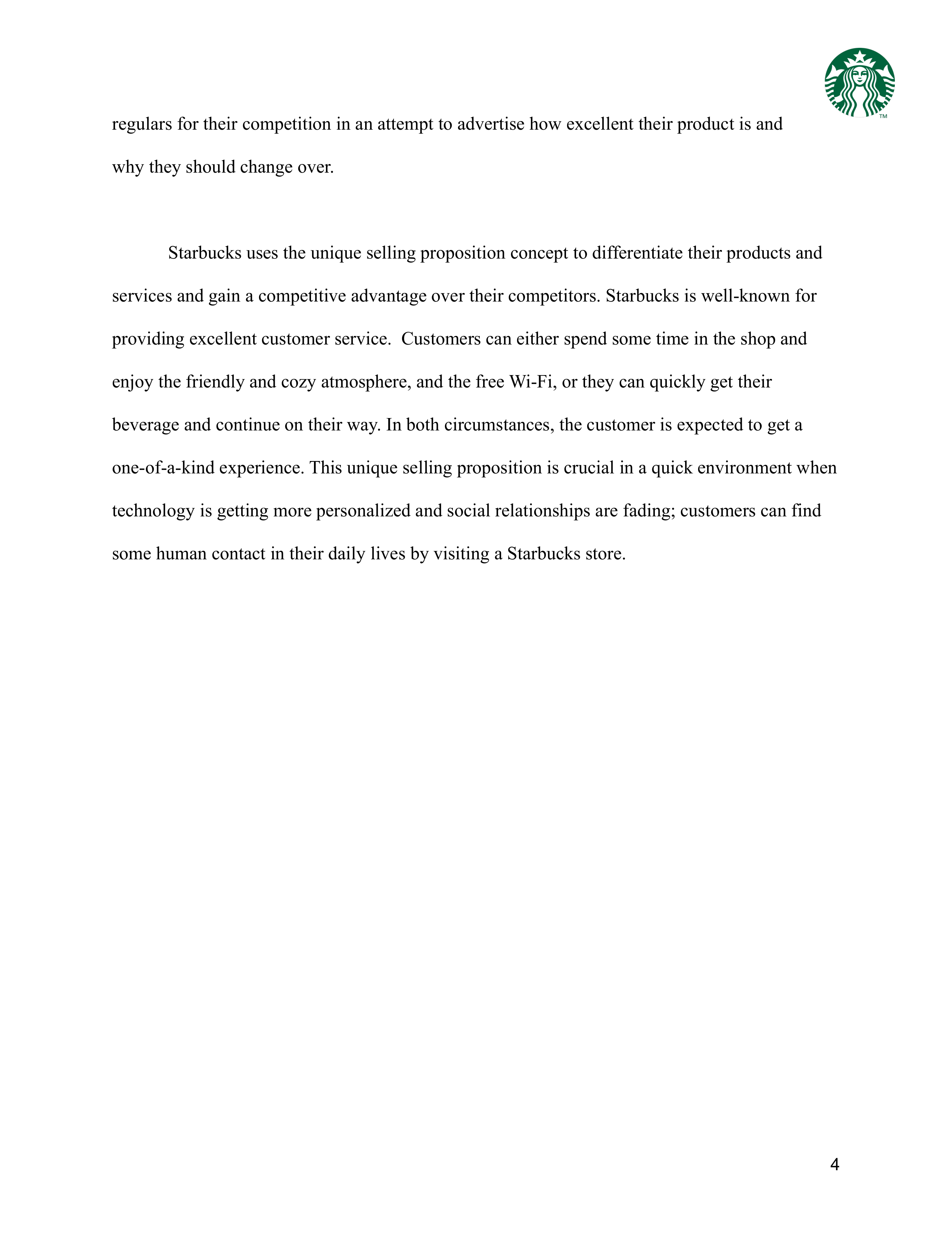 Starbucks Business Plan — page 5