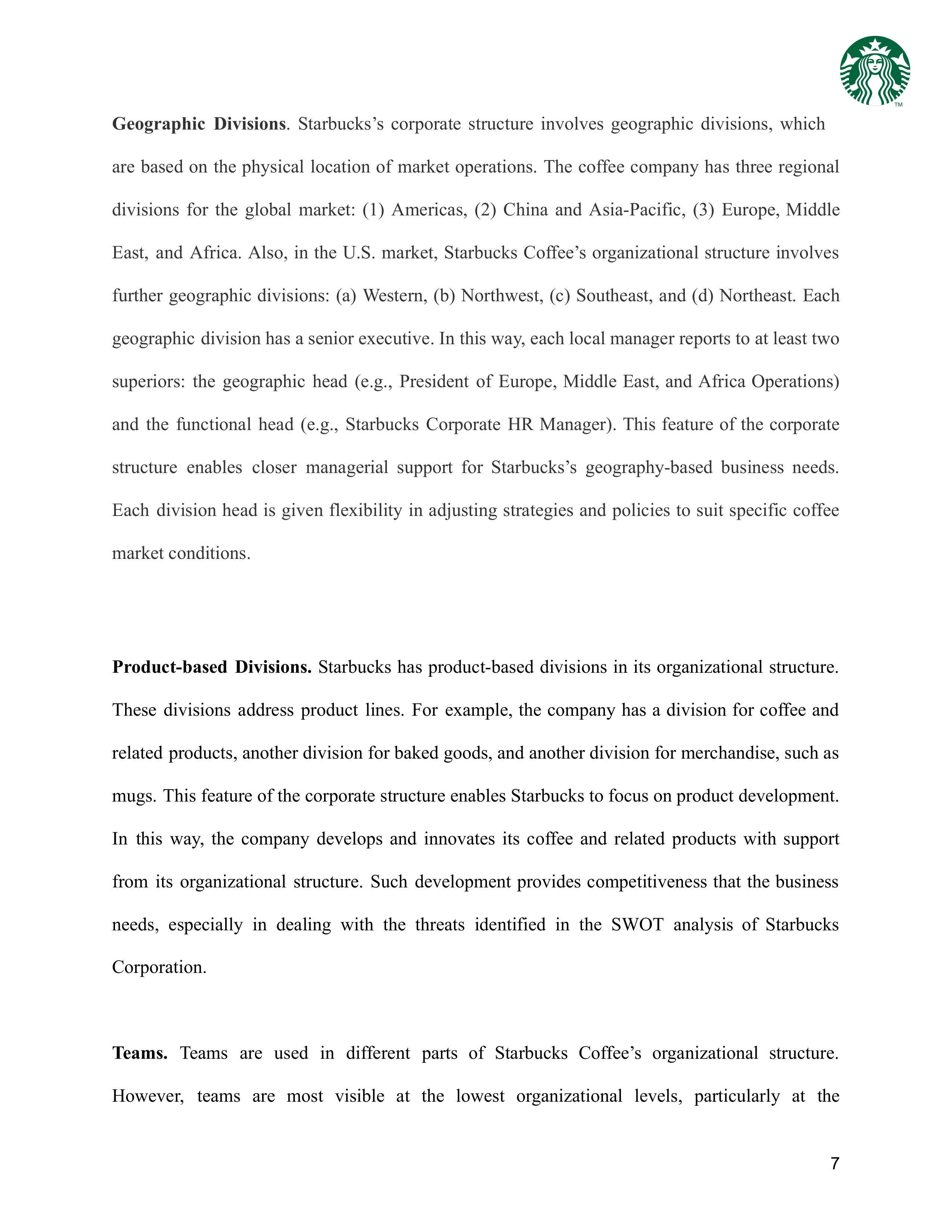 Starbucks Business Plan — page 8