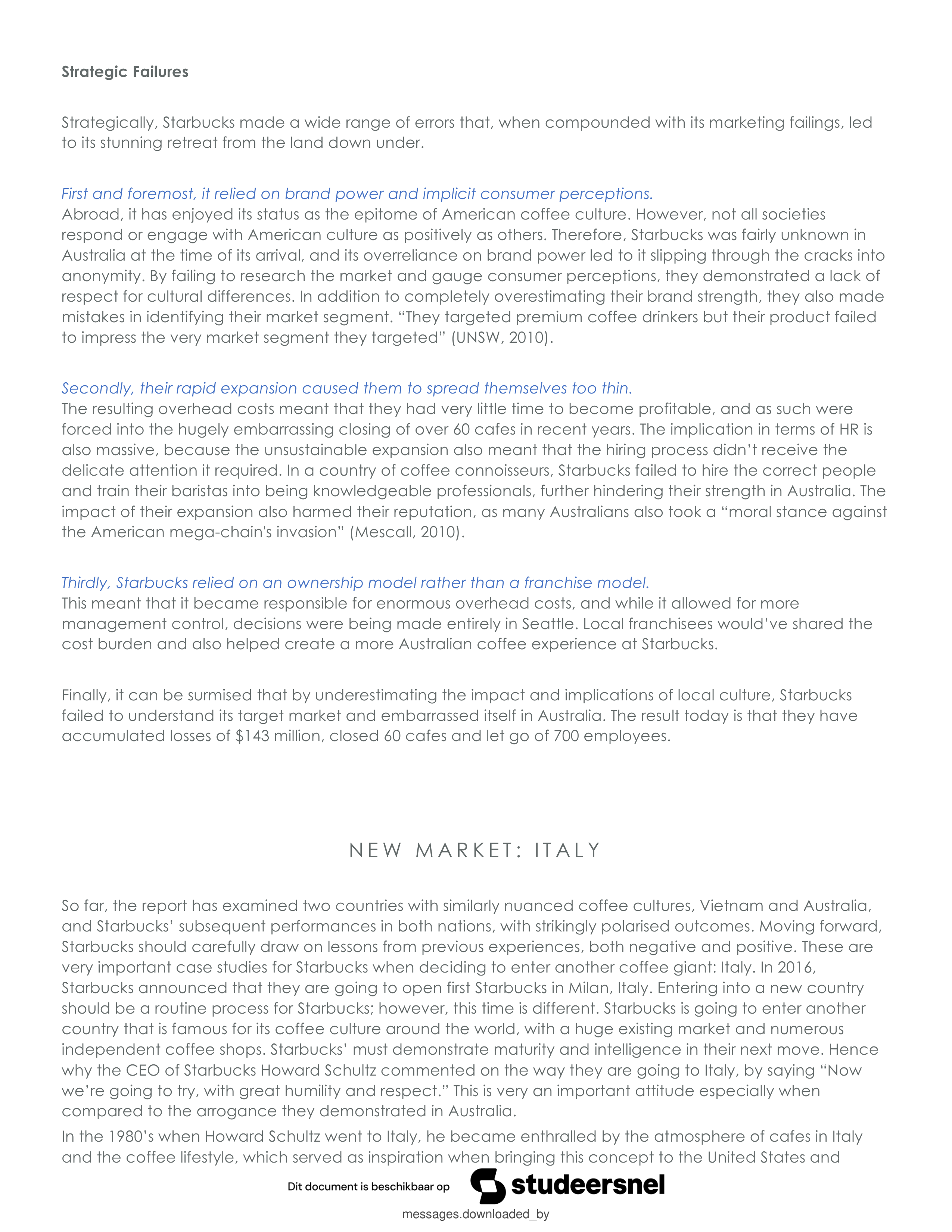 Starbucks Case Study — page 10