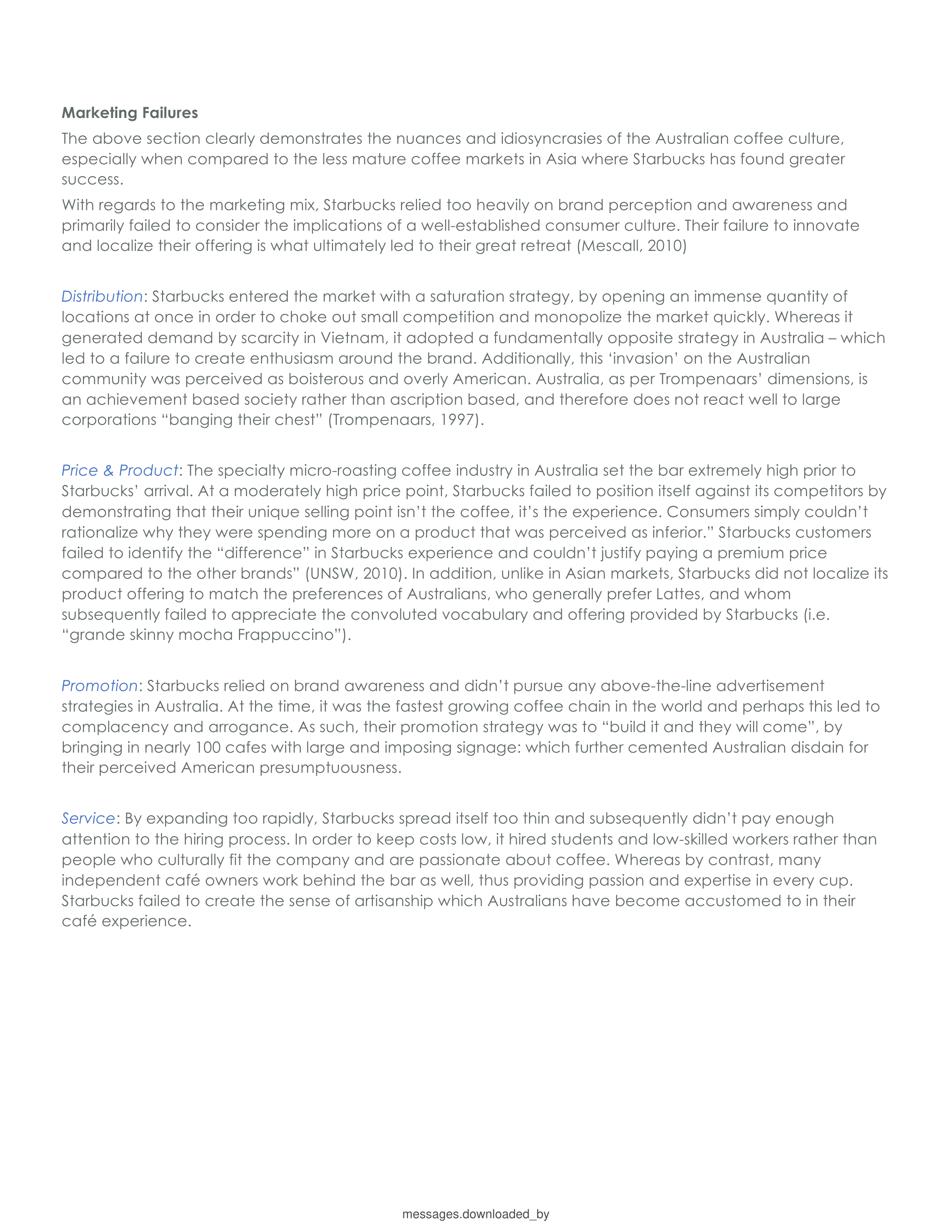 Starbucks Case Study — page 9