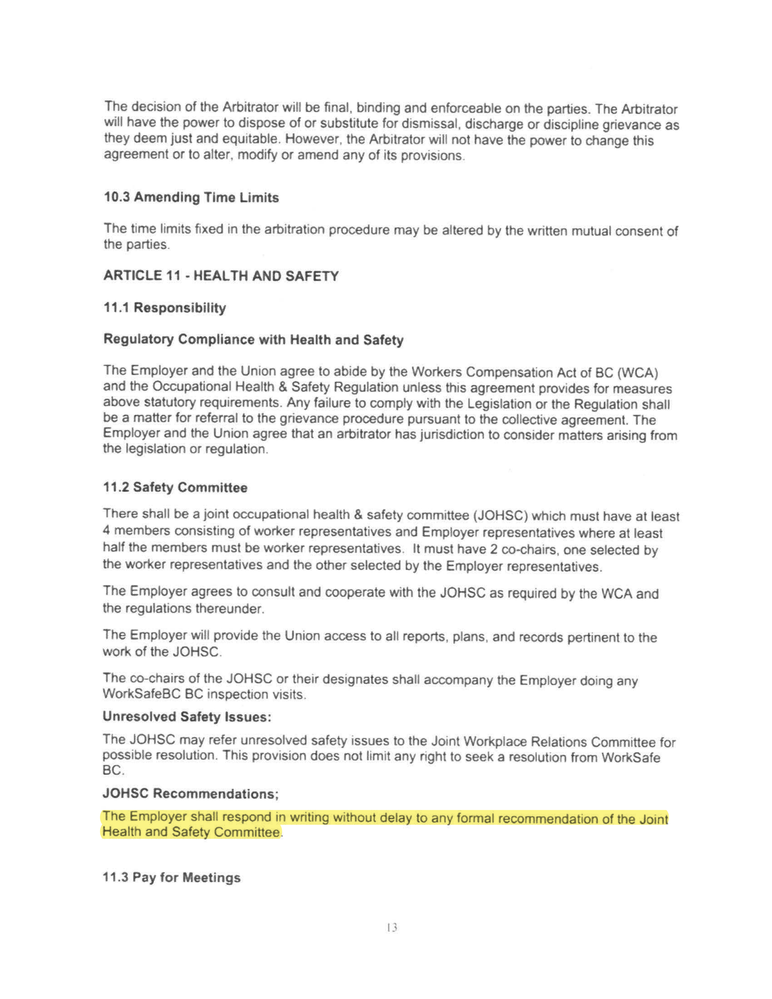 Starbucks Collective Bargaining Agreement — page 14
