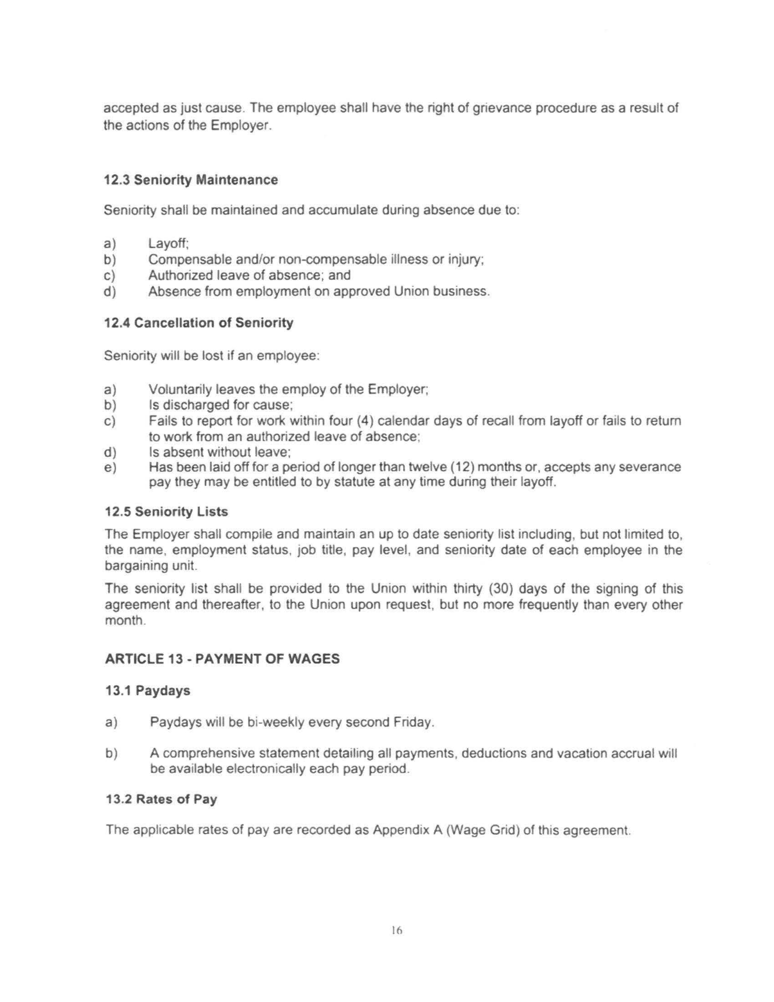 Starbucks Collective Bargaining Agreement — page 17