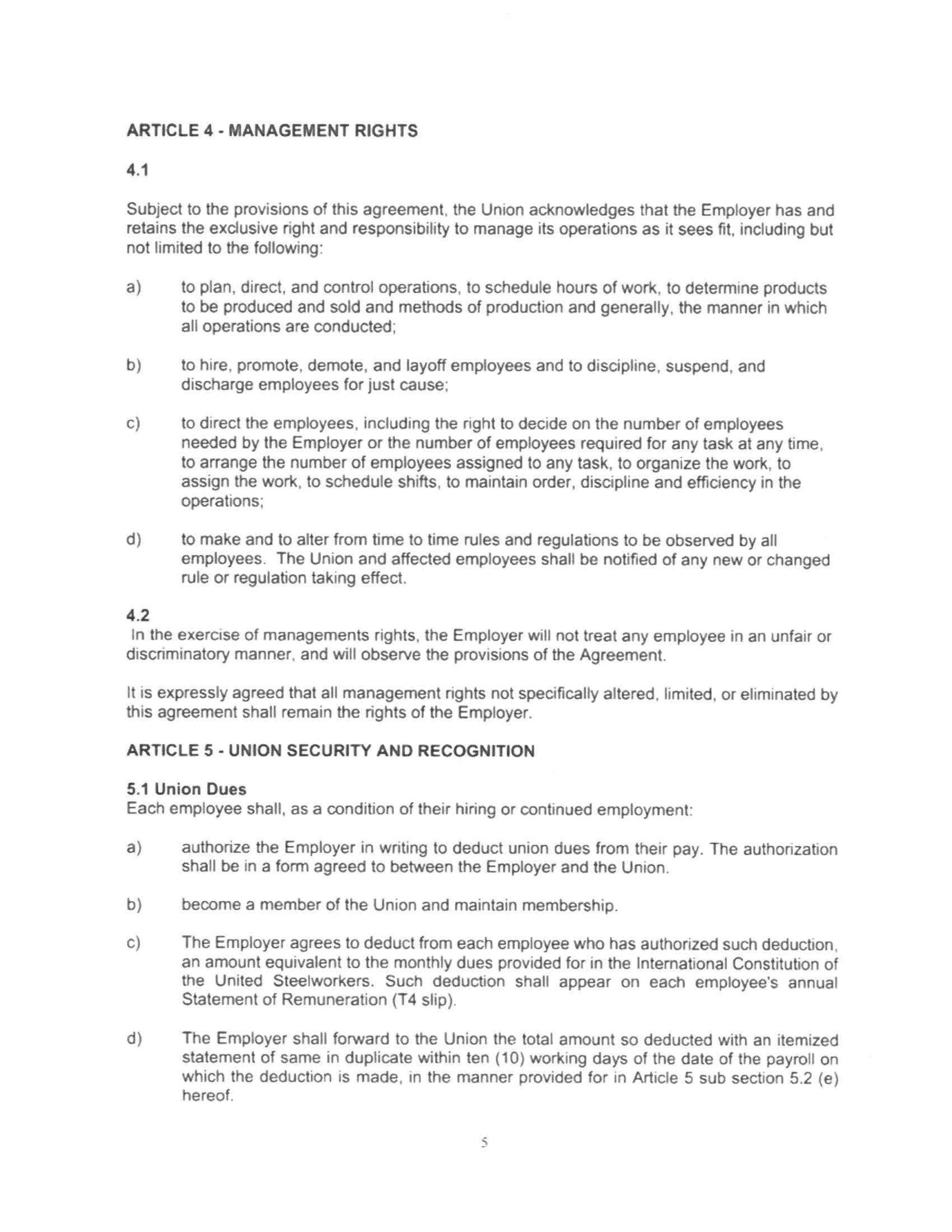 Starbucks Collective Bargaining Agreement — page 6