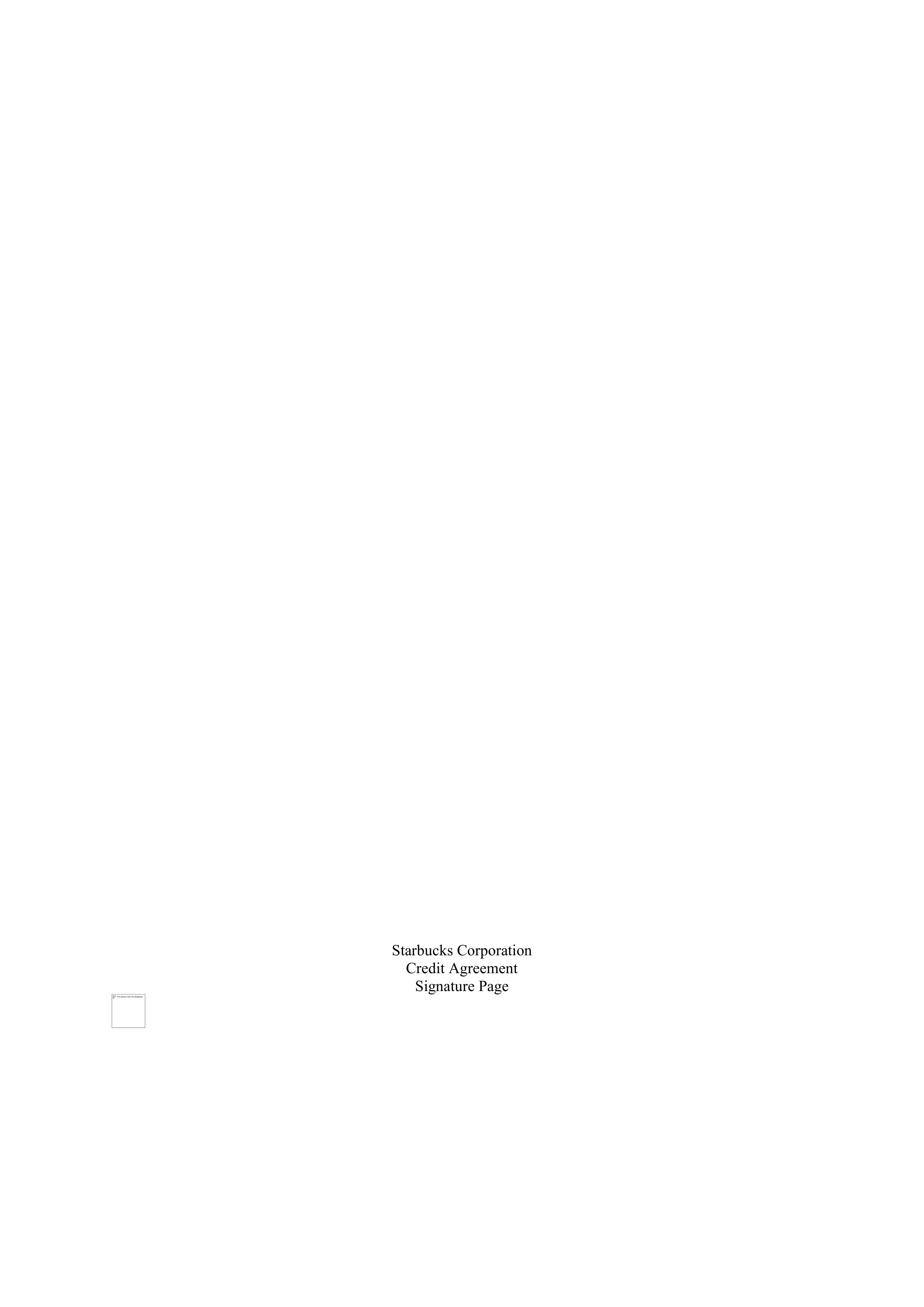 Starbucks Credit Agreement — page 101