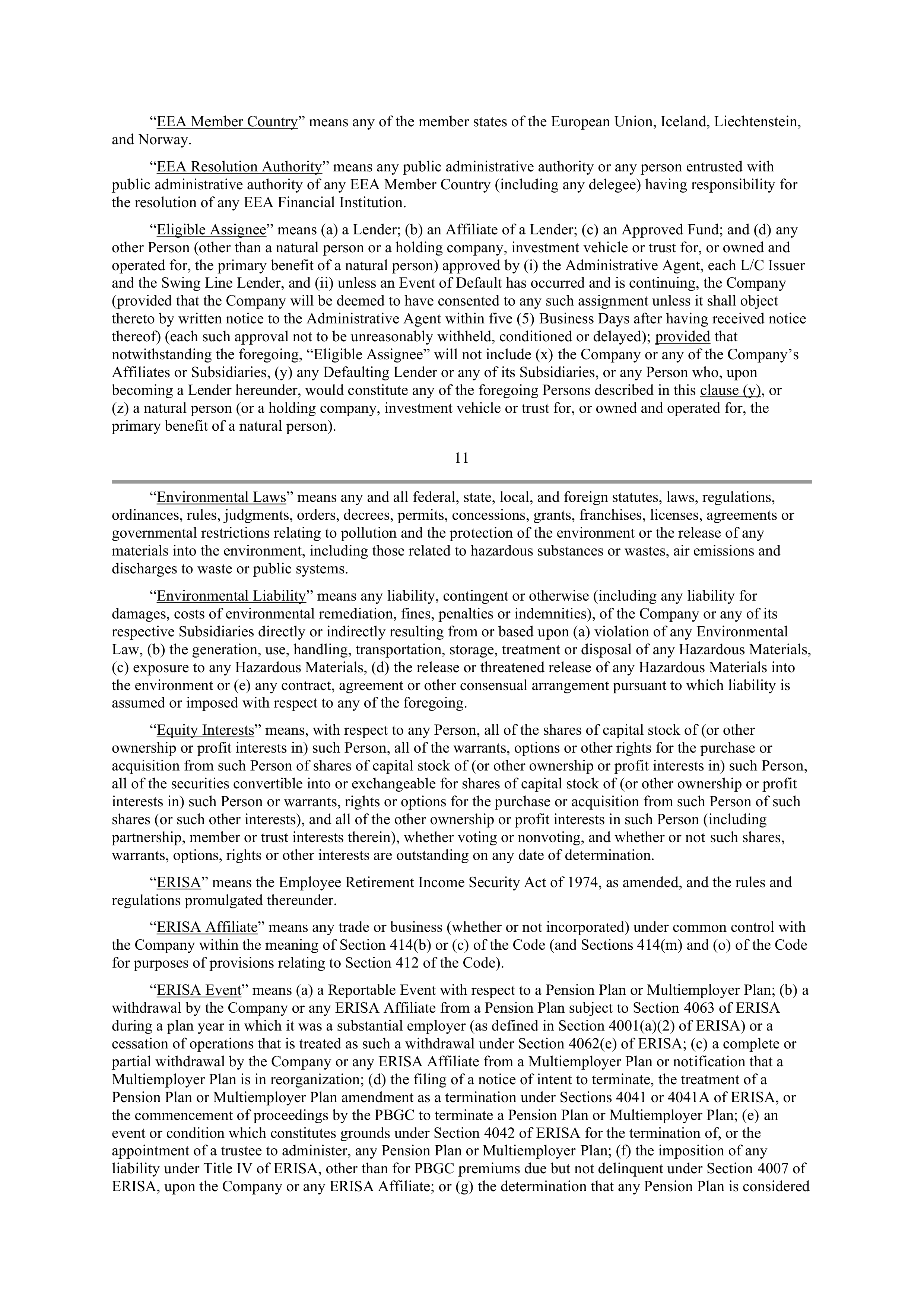 Starbucks Credit Agreement — page 13