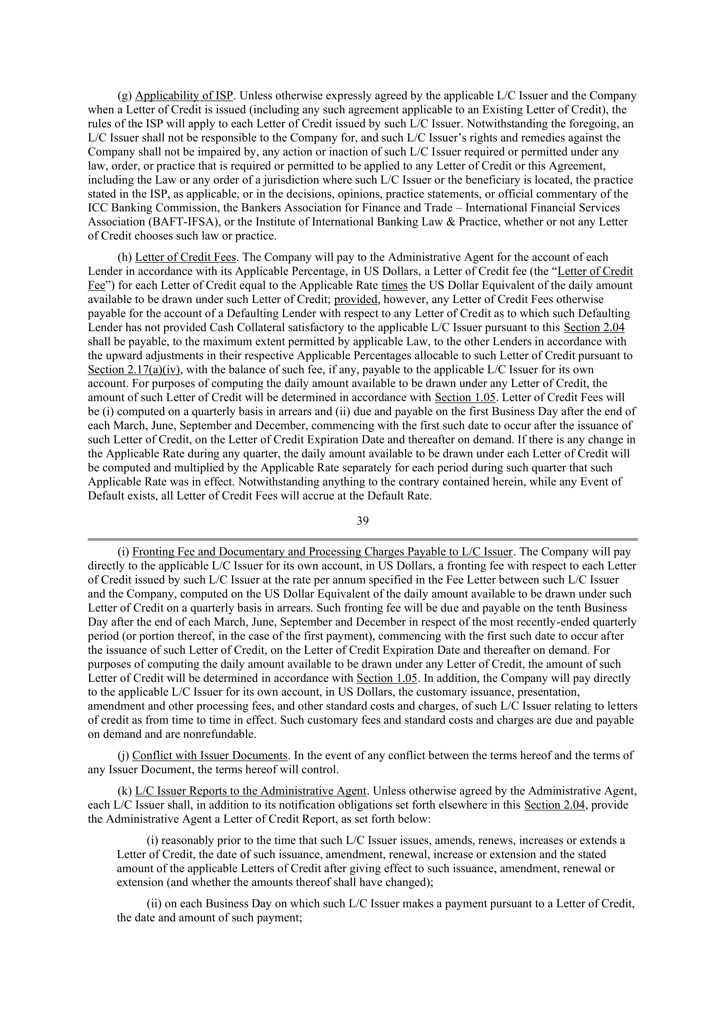 Starbucks Credit Agreement — page 32