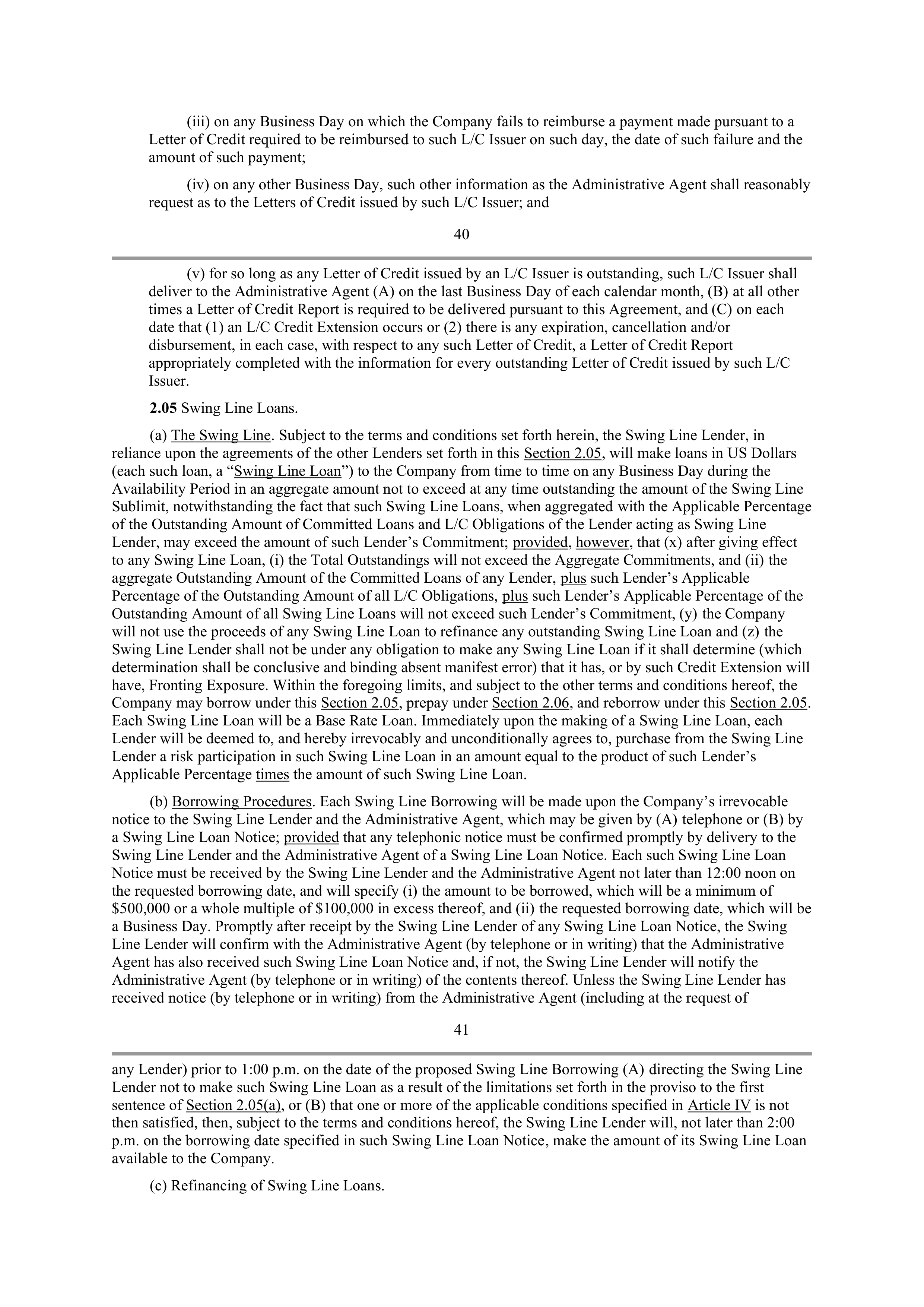 Starbucks Credit Agreement — page 33