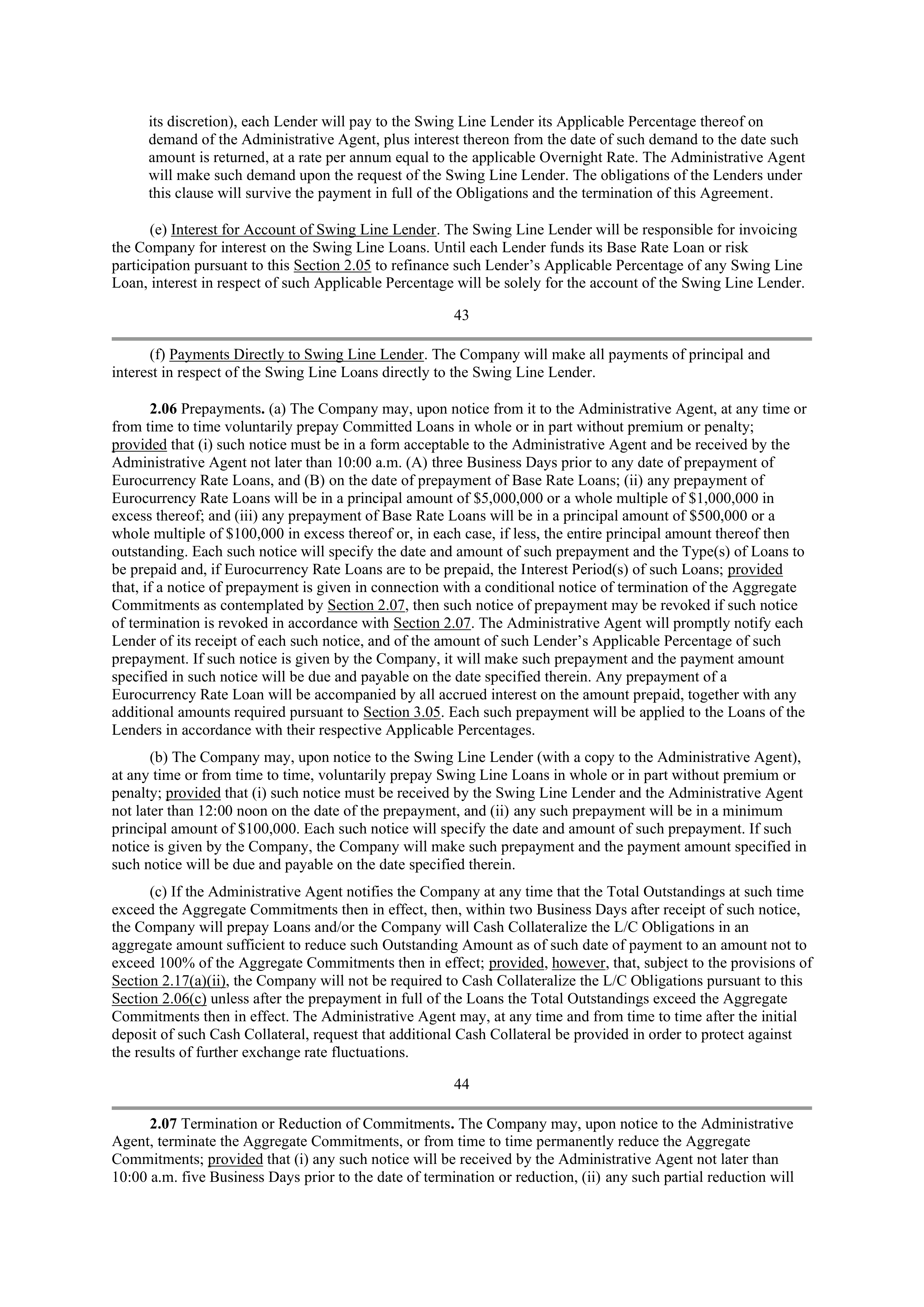 Starbucks Credit Agreement — page 35