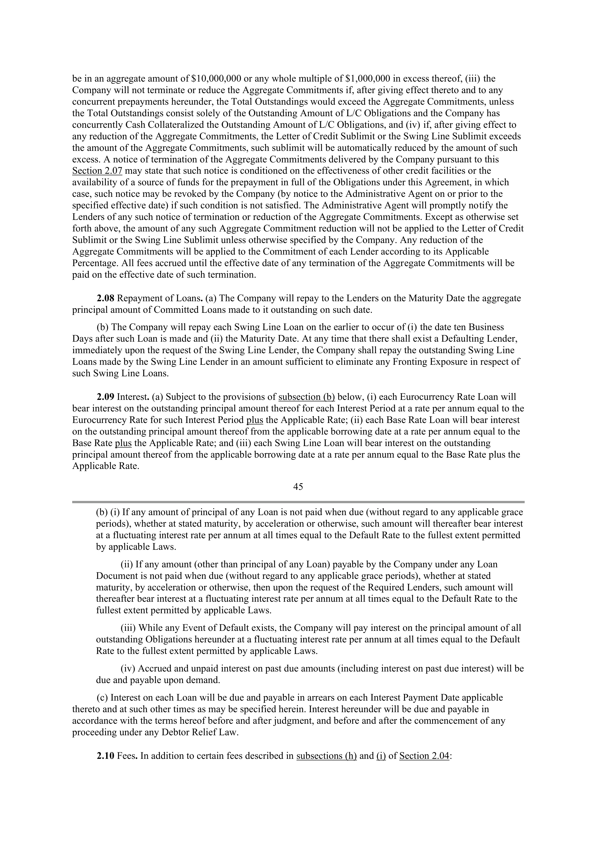 Starbucks Credit Agreement — page 36