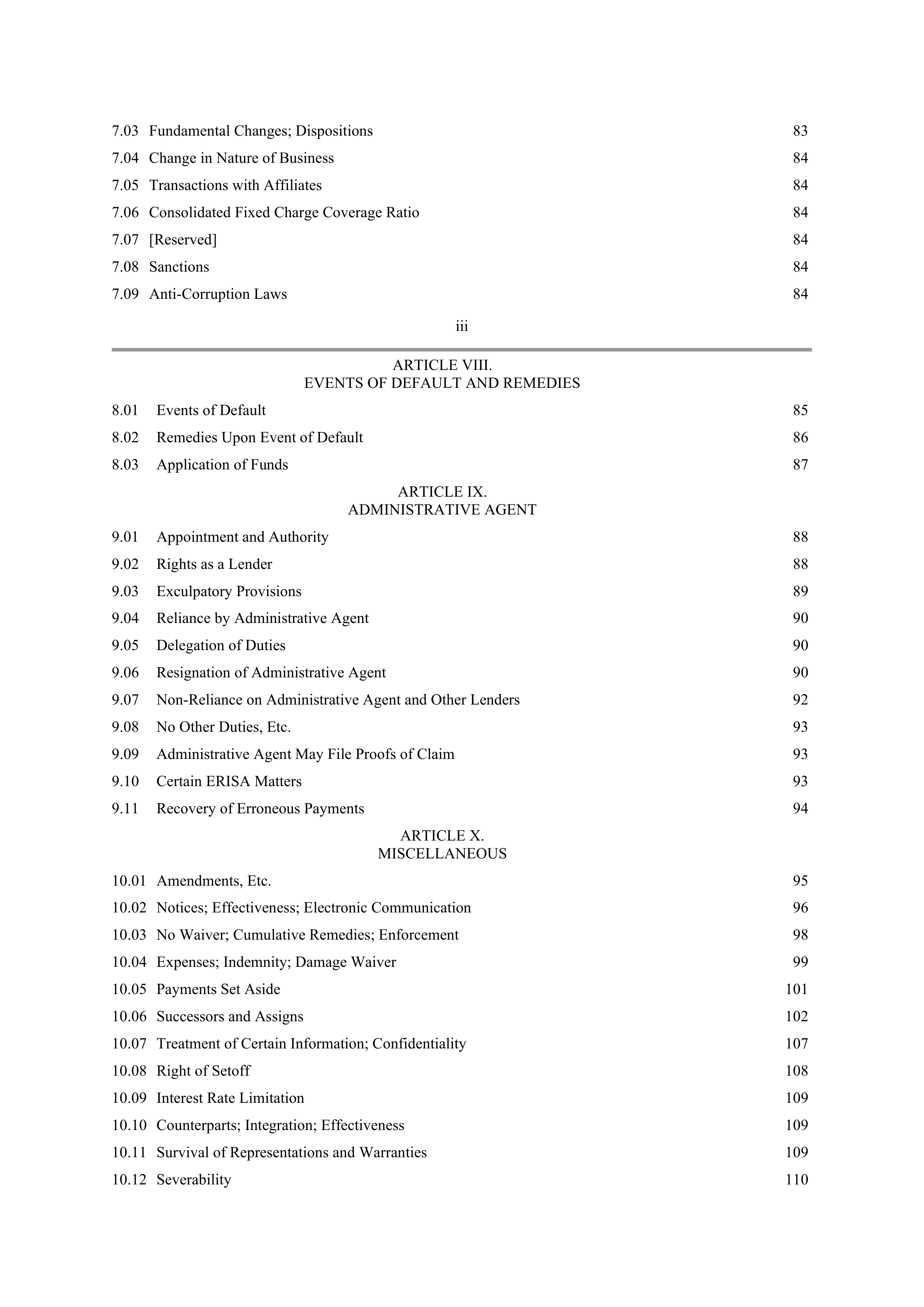 Starbucks Credit Agreement — page 4
