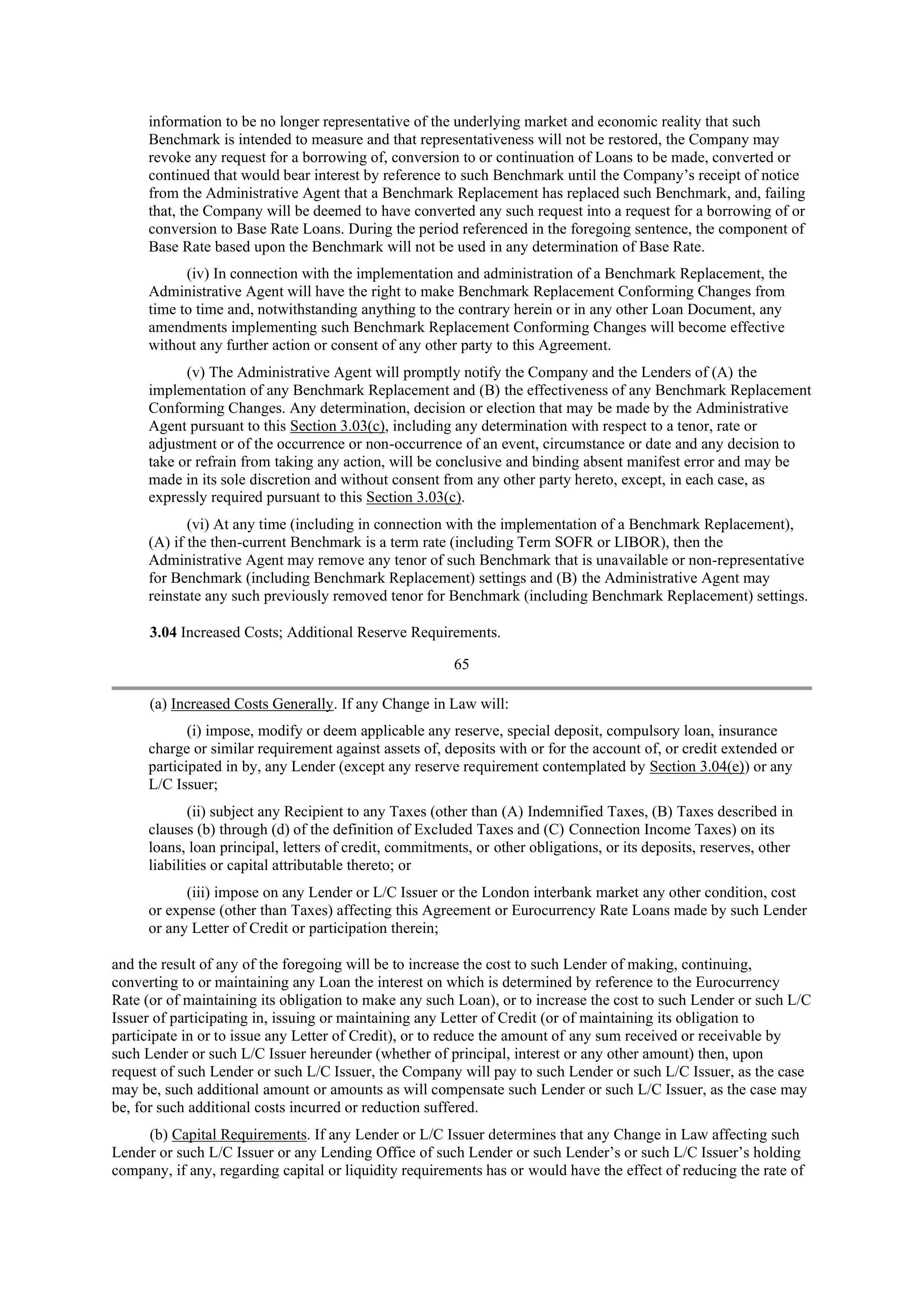 Starbucks Credit Agreement — page 50