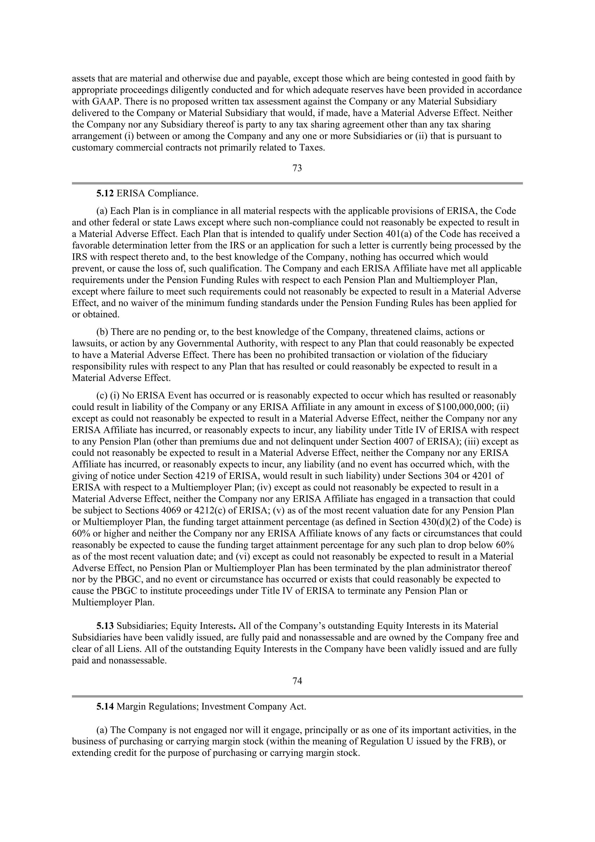 Starbucks Credit Agreement — page 56