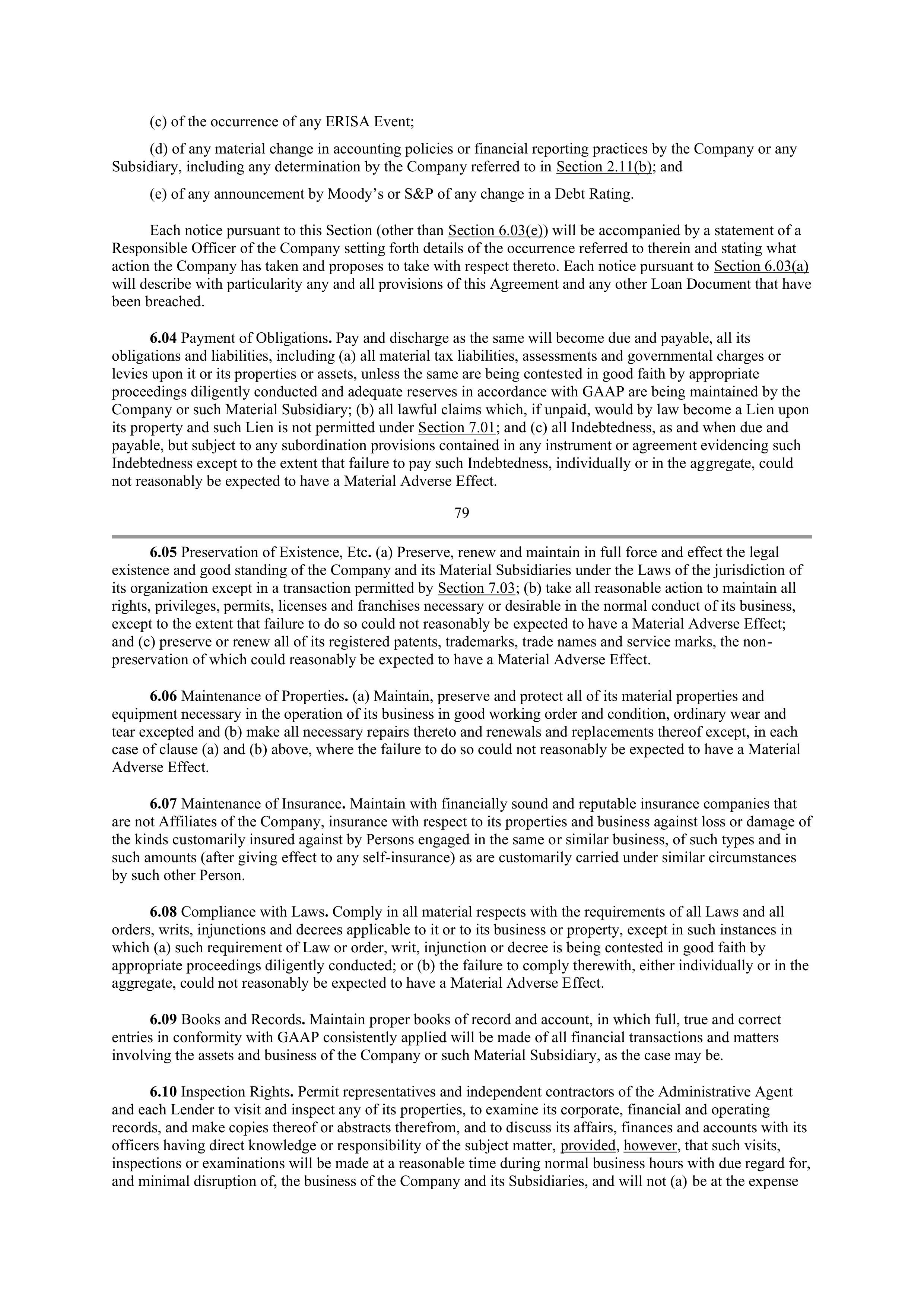 Starbucks Credit Agreement — page 60