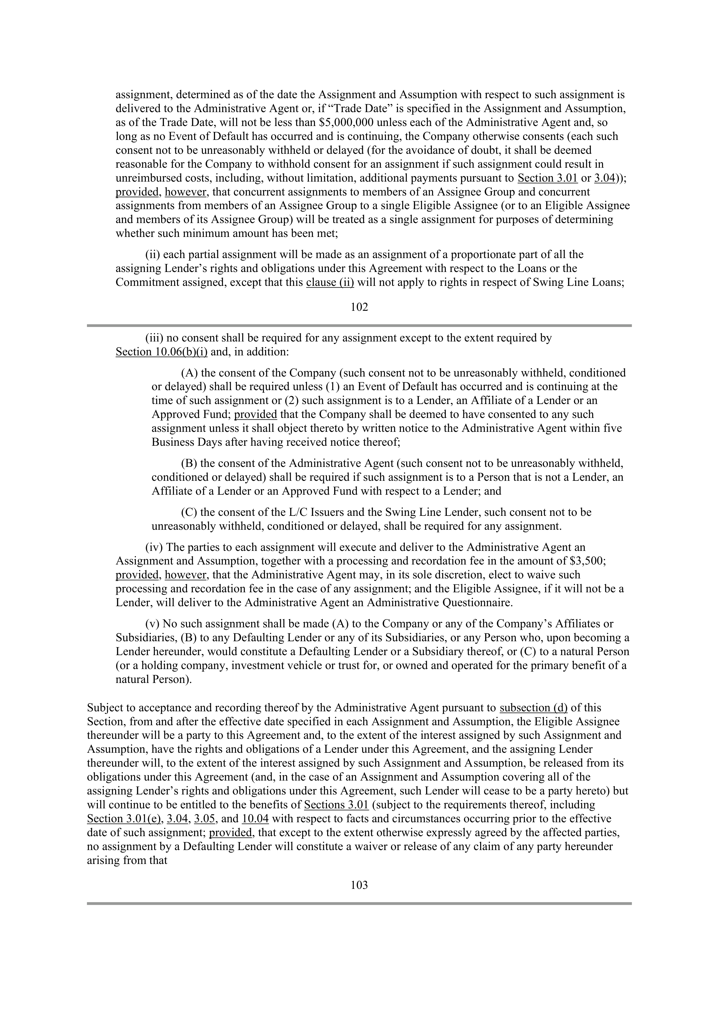 Starbucks Credit Agreement — page 76
