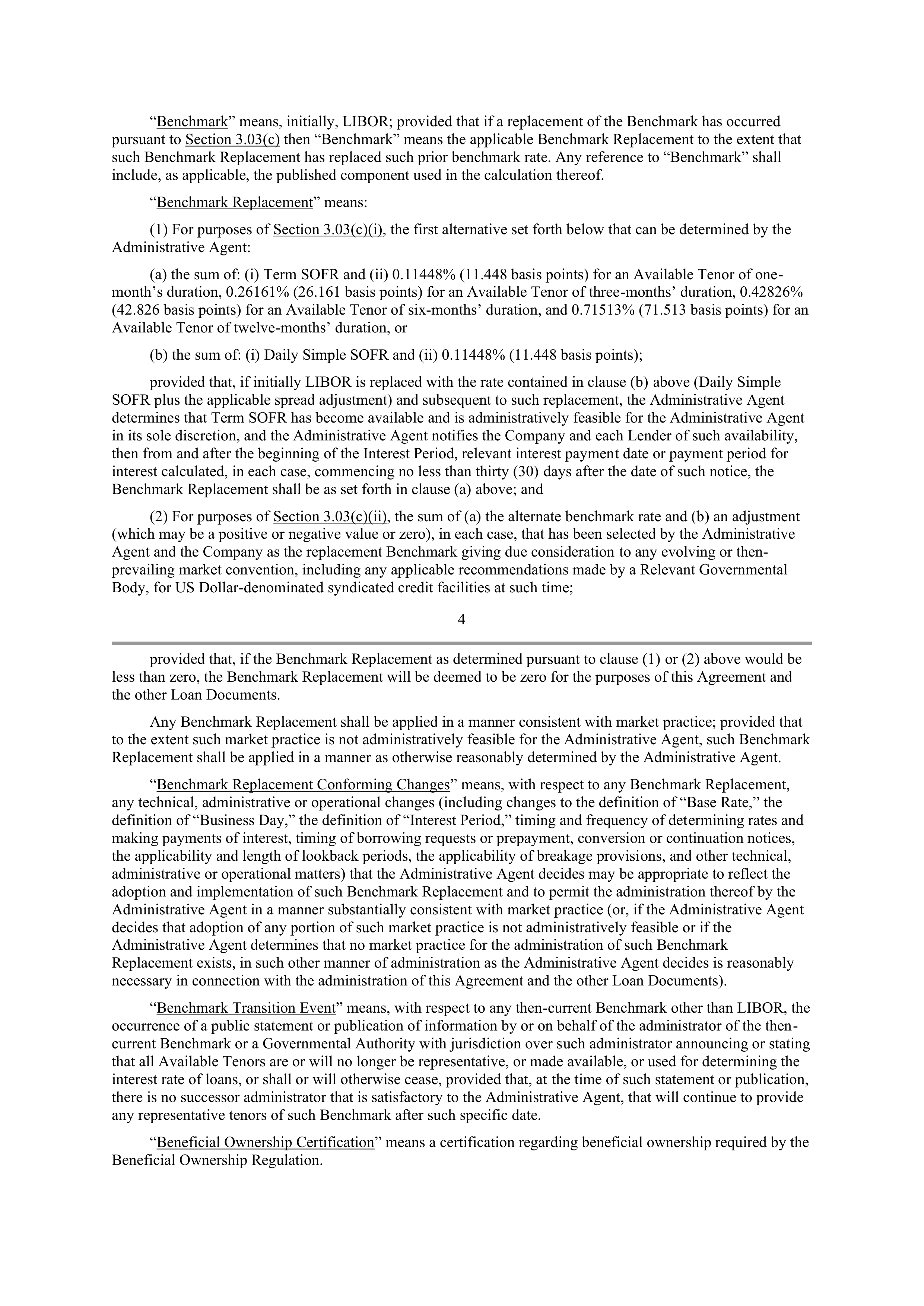 Starbucks Credit Agreement — page 8