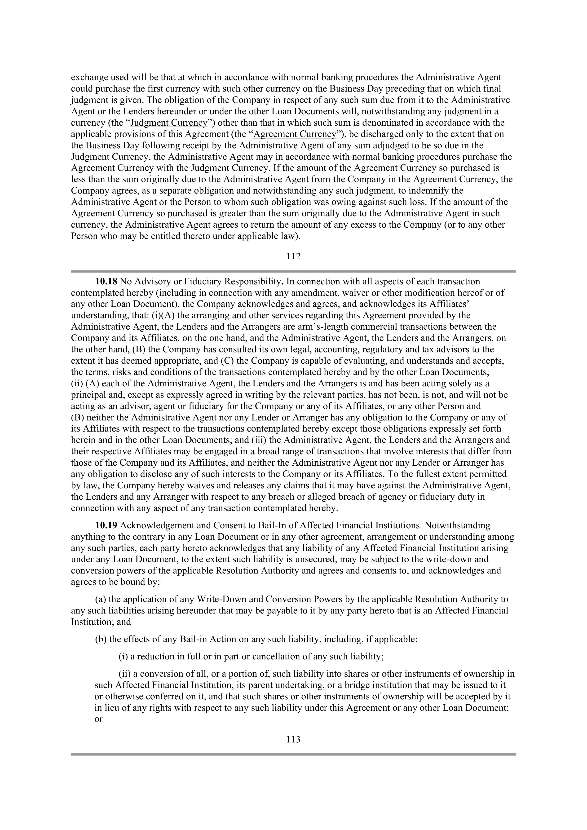 Starbucks Credit Agreement — page 83