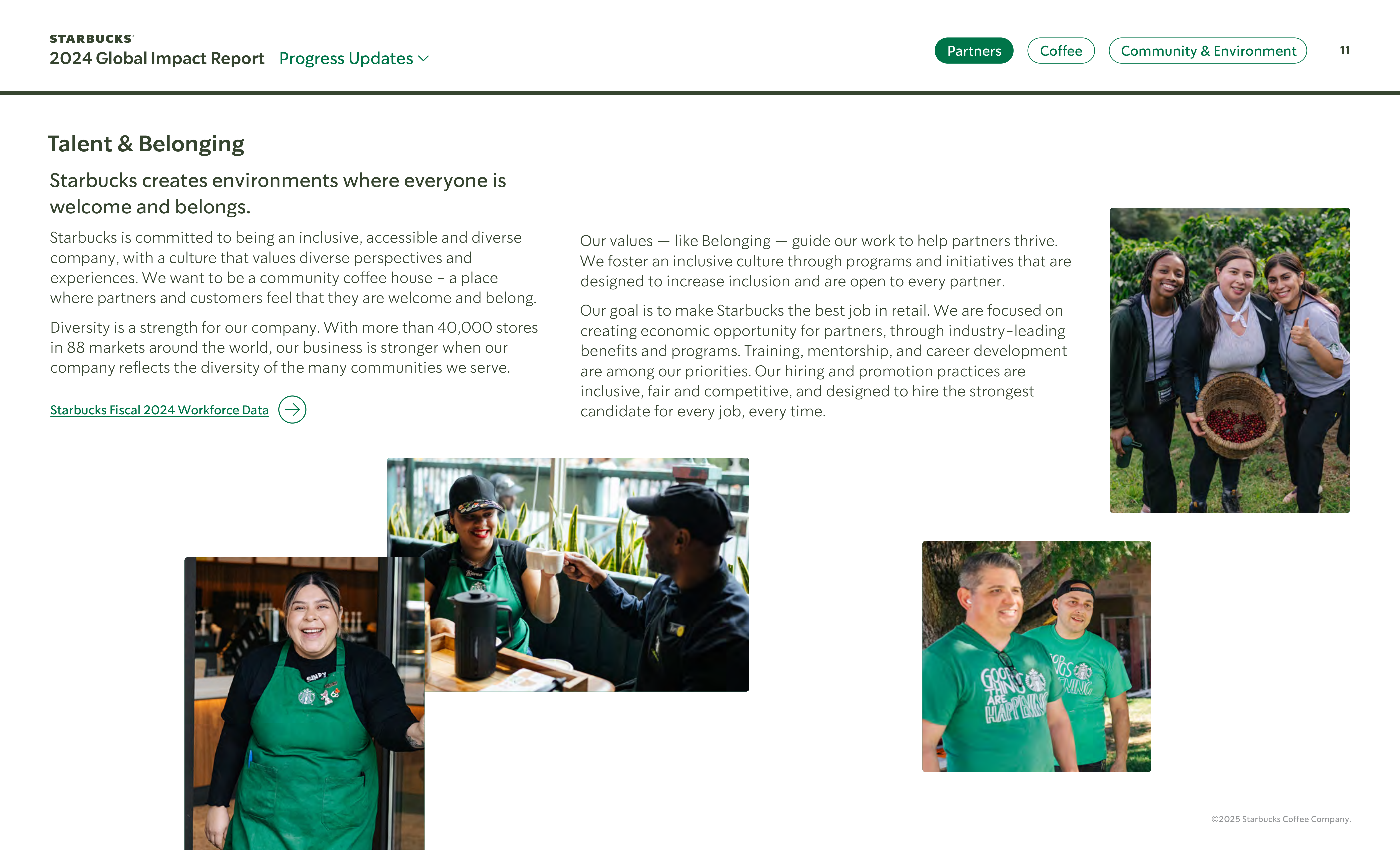 Starbucks Global Impact Report — page 11