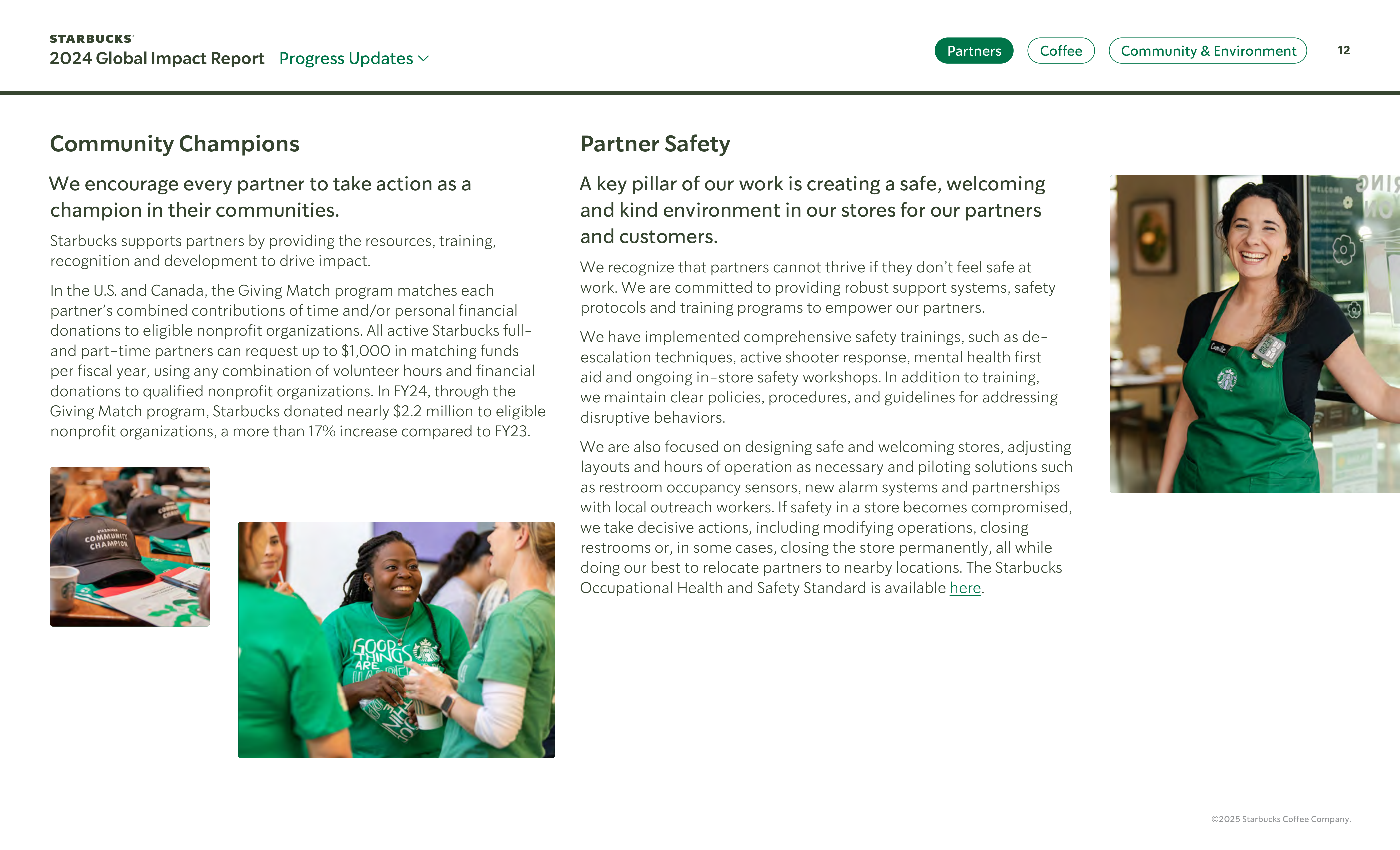 Starbucks Global Impact Report — page 12