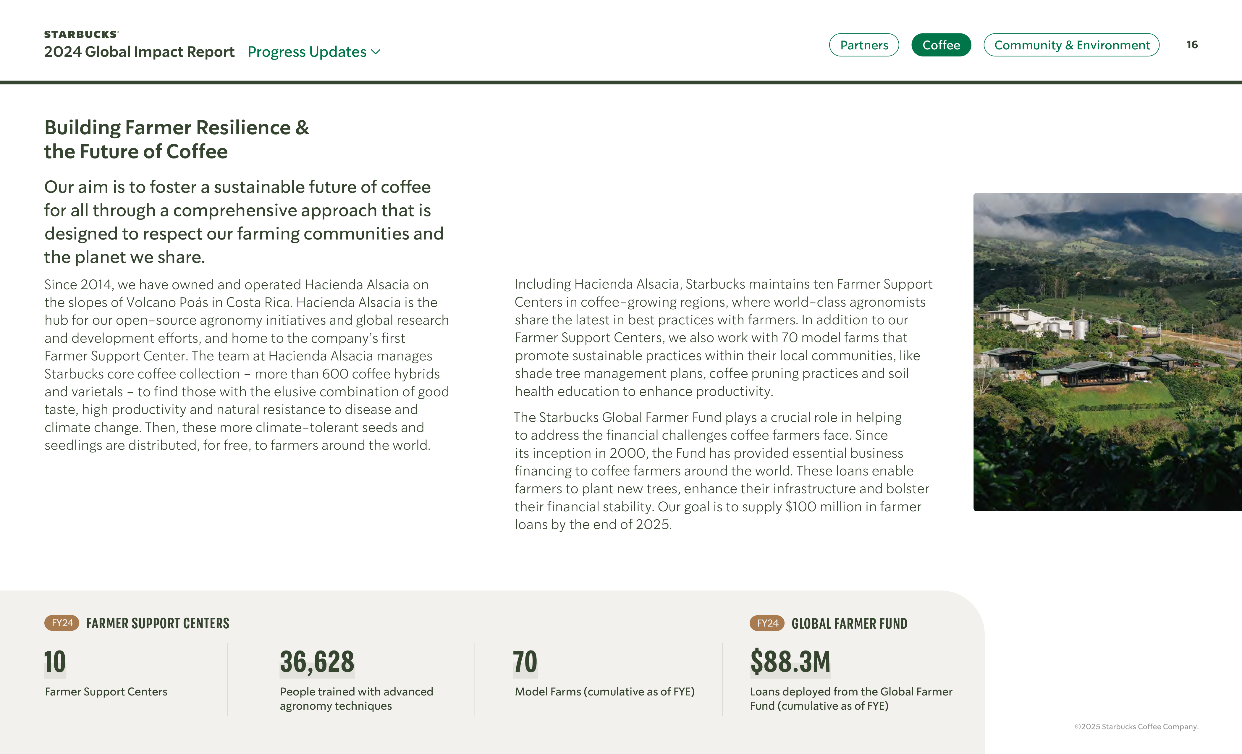 Starbucks Global Impact Report — page 16