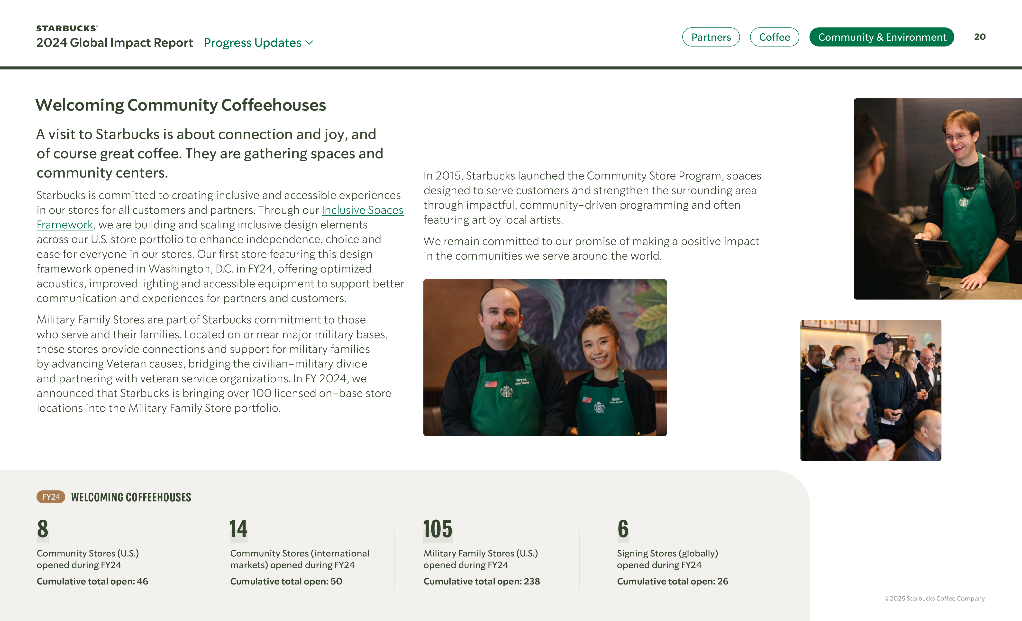 Starbucks Global Impact Report — page 20