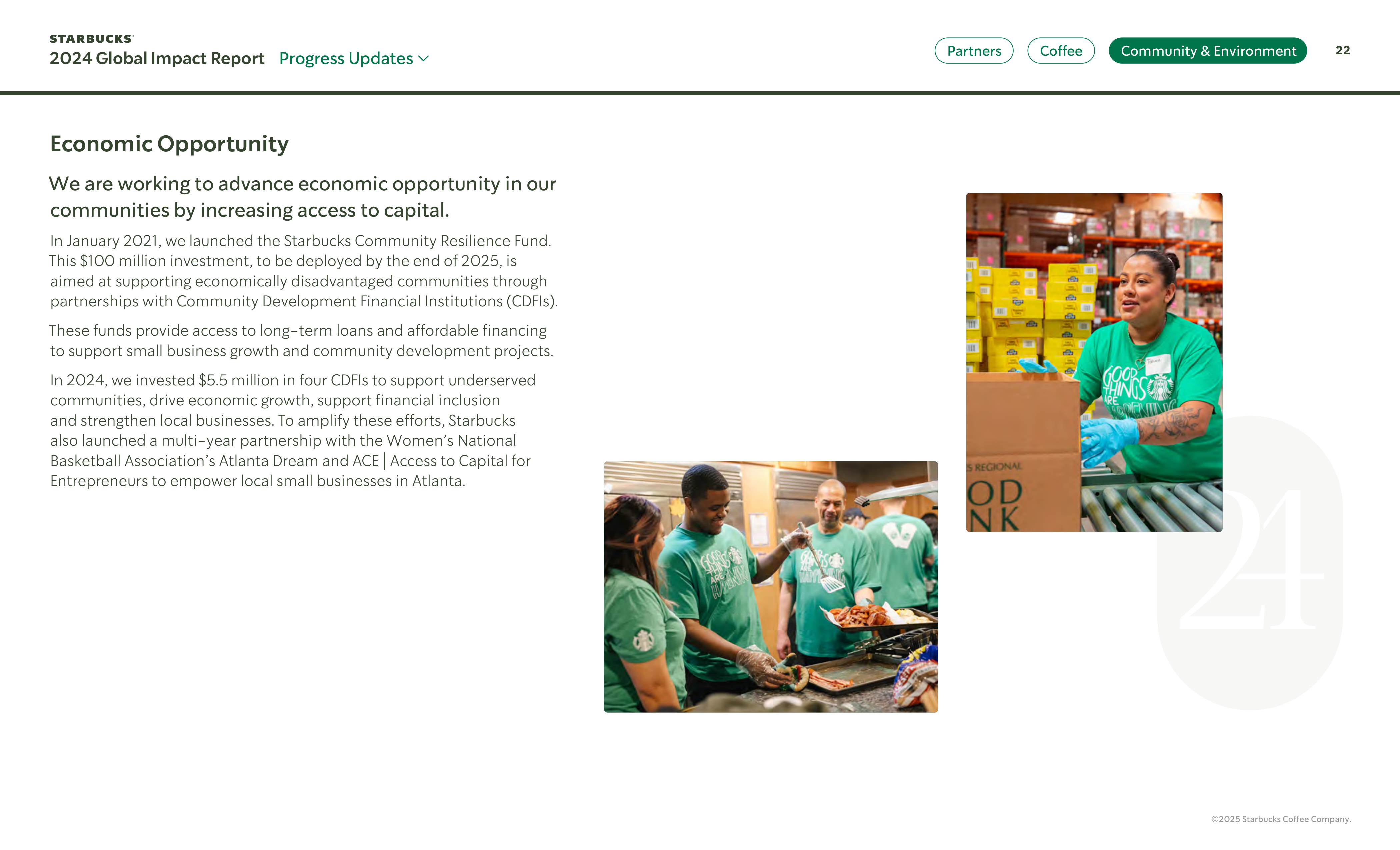 Starbucks Global Impact Report — page 22