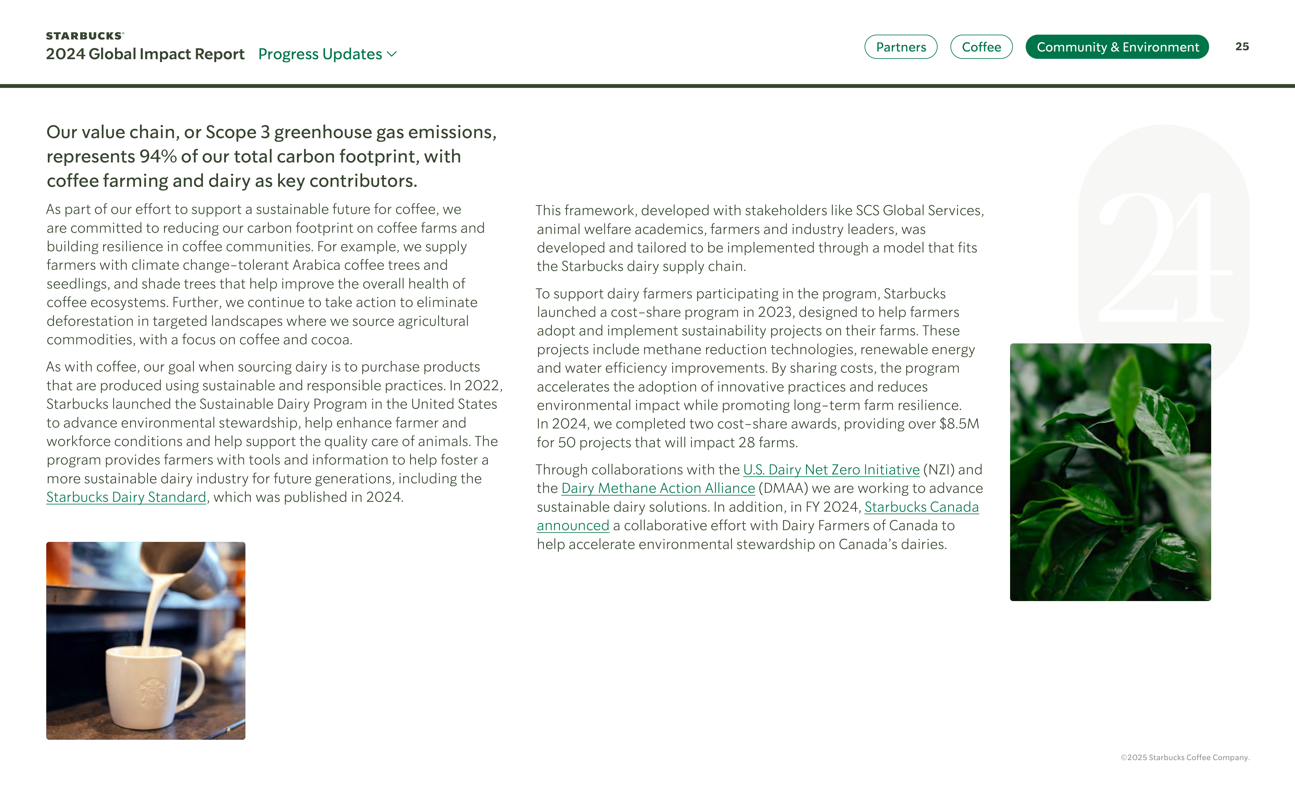 Starbucks Global Impact Report — page 25
