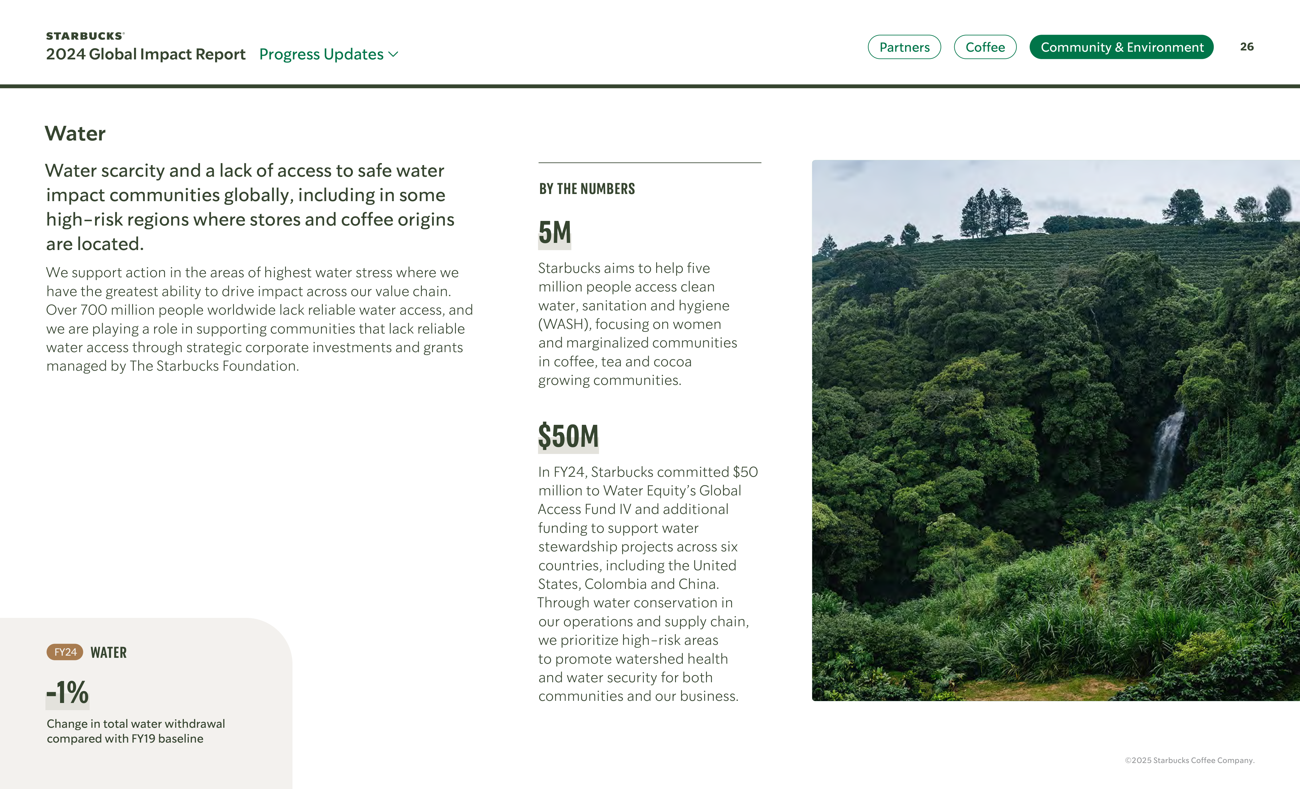 Starbucks Global Impact Report — page 26
