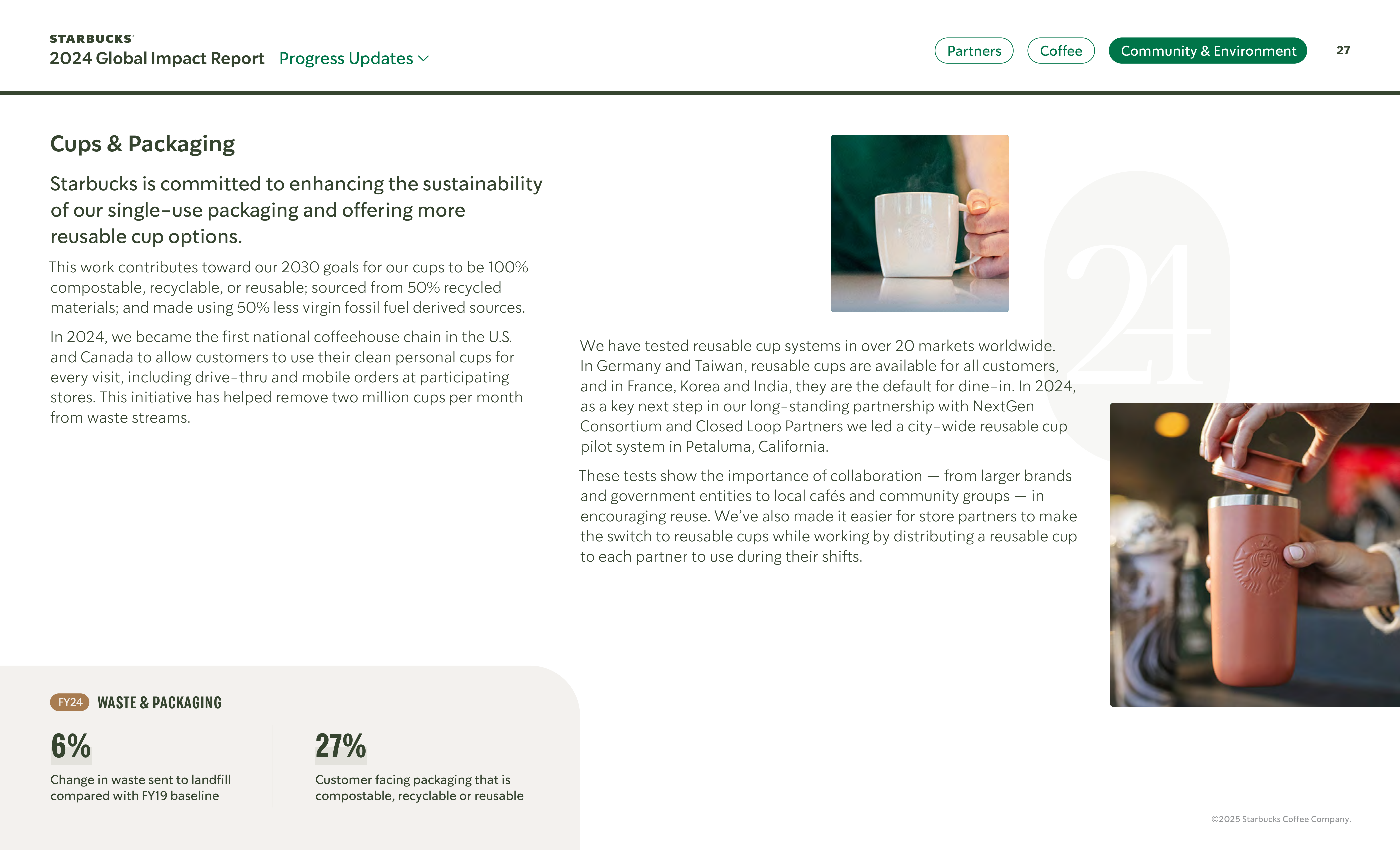 Starbucks Global Impact Report — page 27