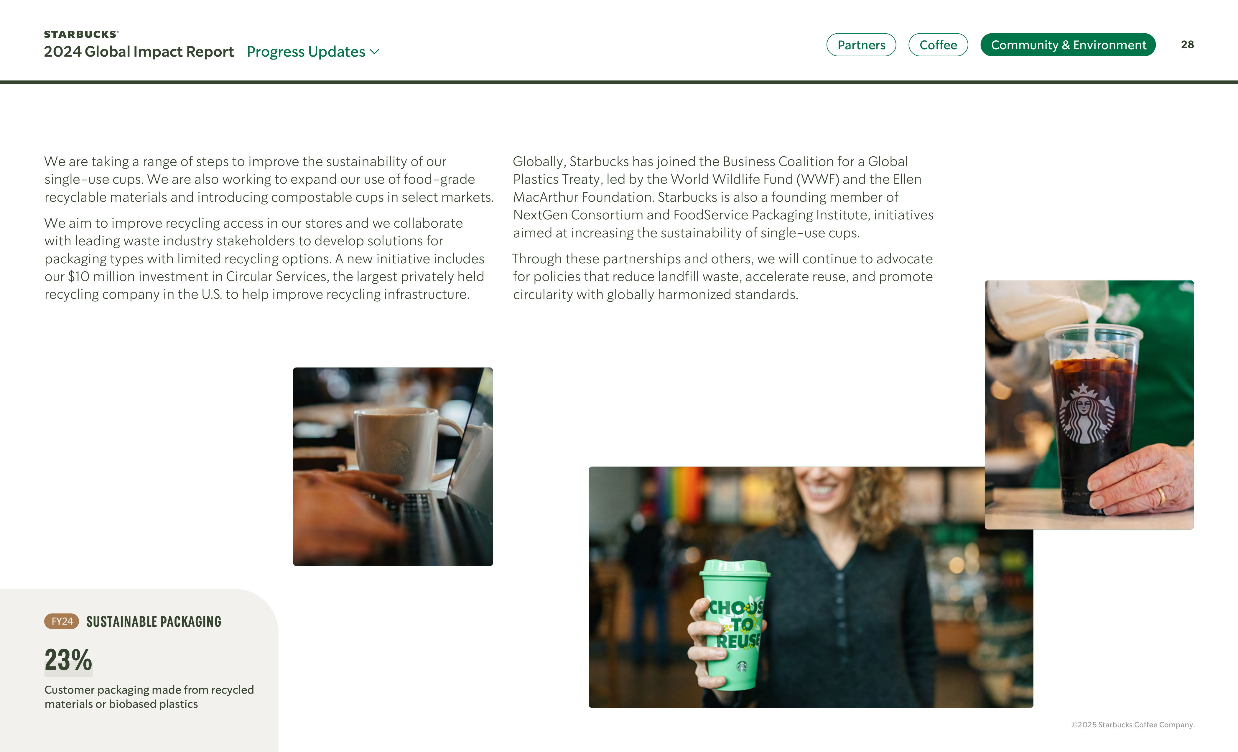 Starbucks Global Impact Report — page 28
