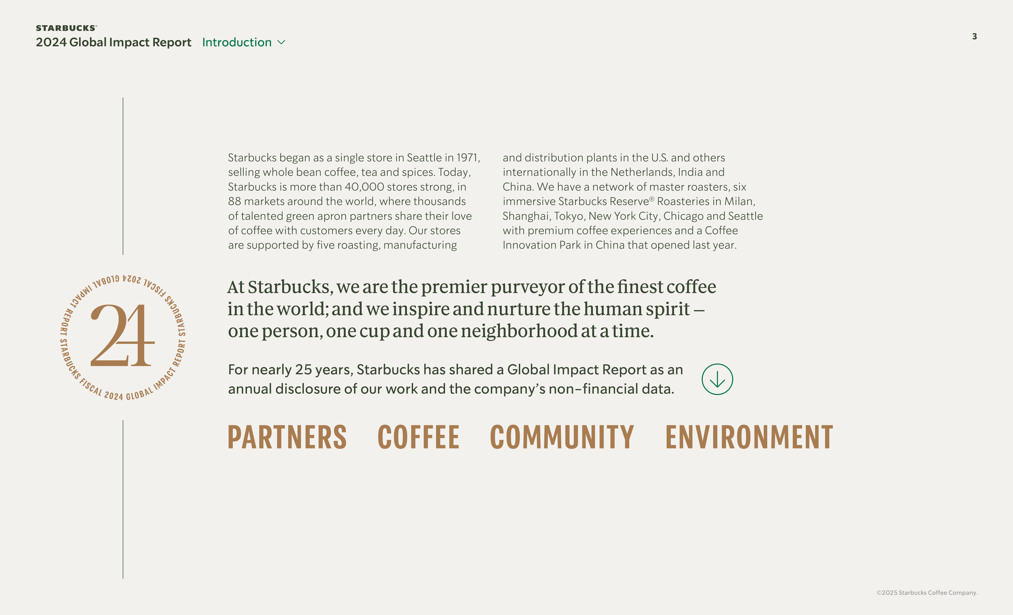 Starbucks Global Impact Report — page 3