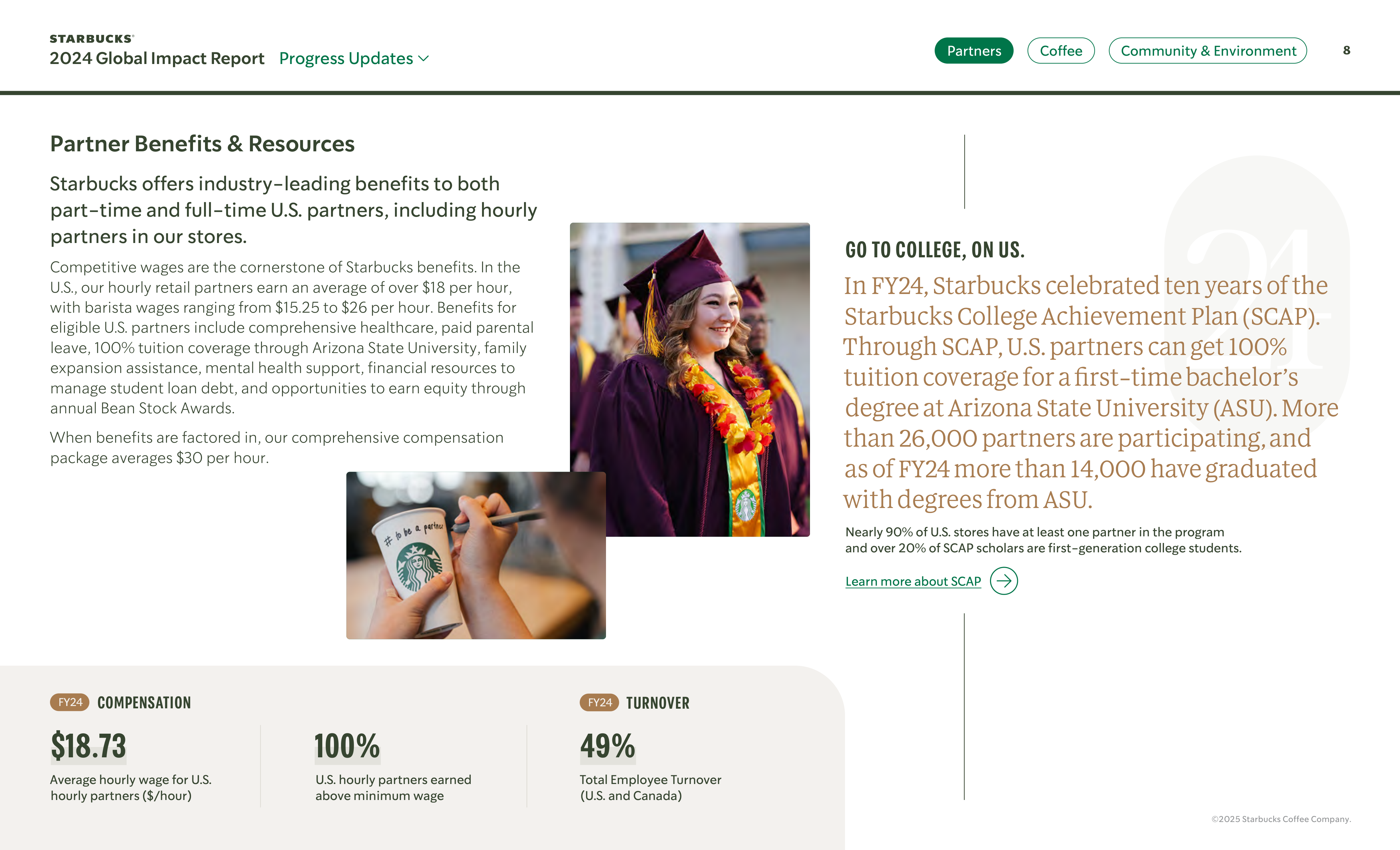 Starbucks Global Impact Report — page 8