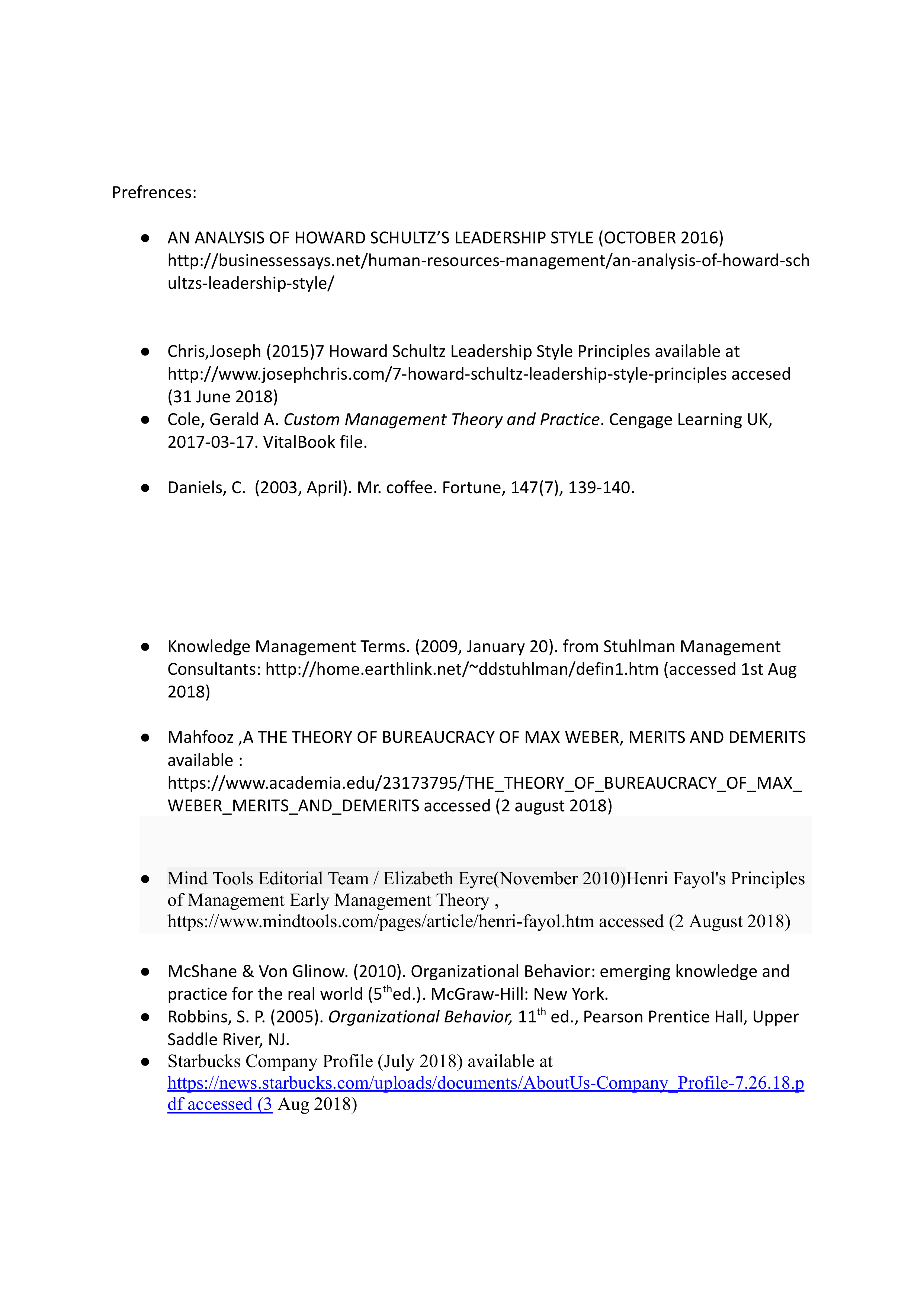 Starbucks Leadership skills — page 8