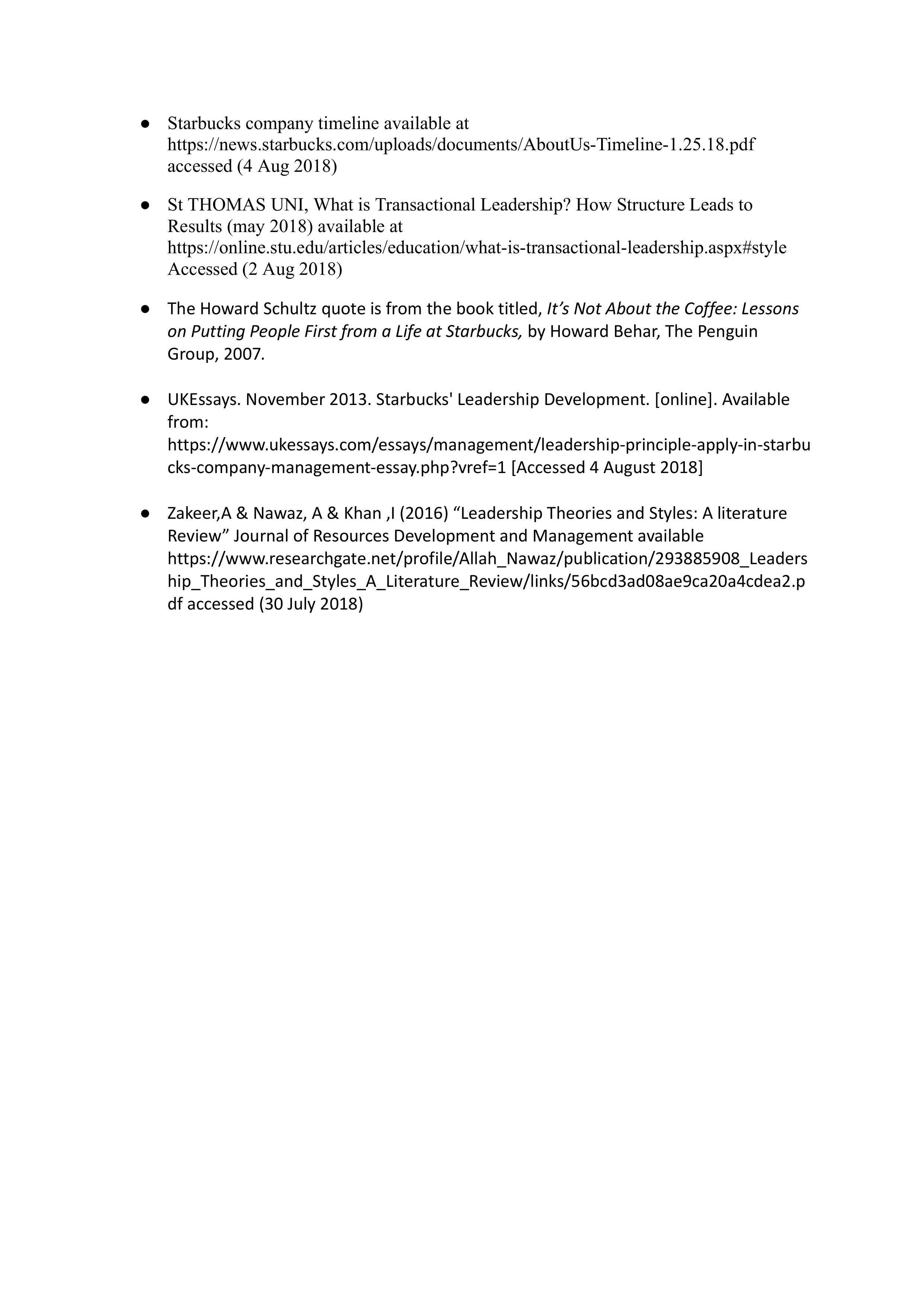 Starbucks Leadership skills — page 9