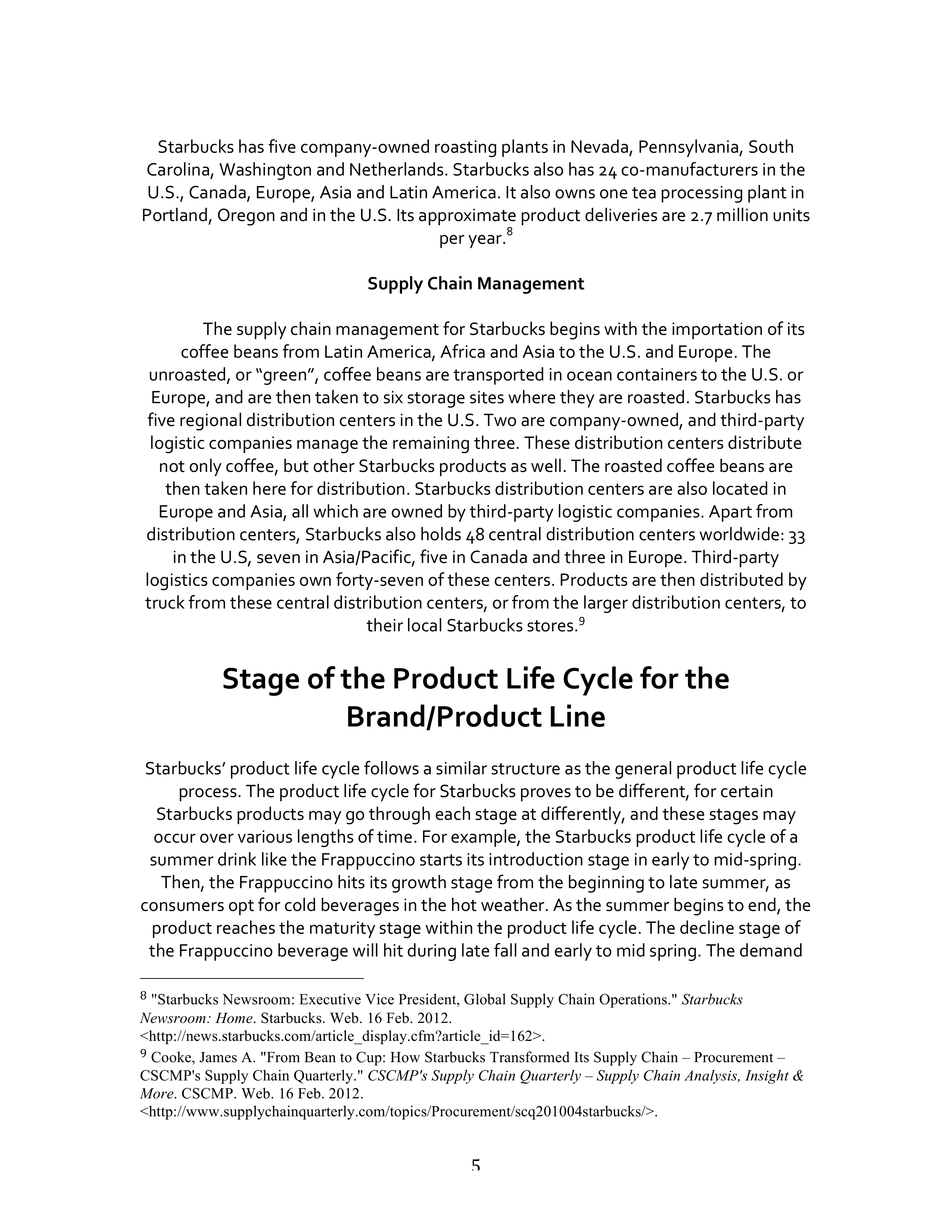 Starbucks SWOT Analysis  — page 5