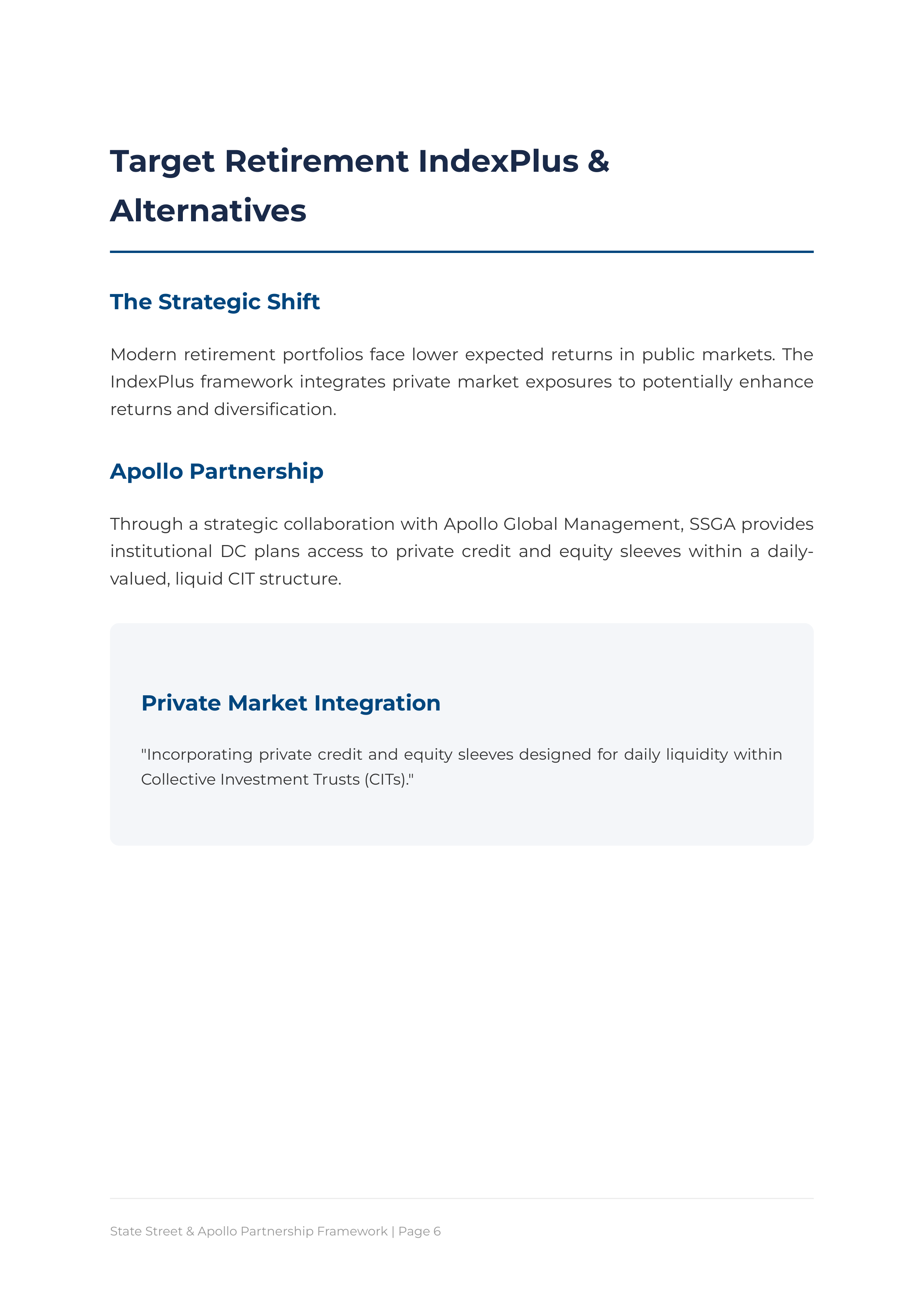 State Street SPY & Target Retirement Portfolio — page 6