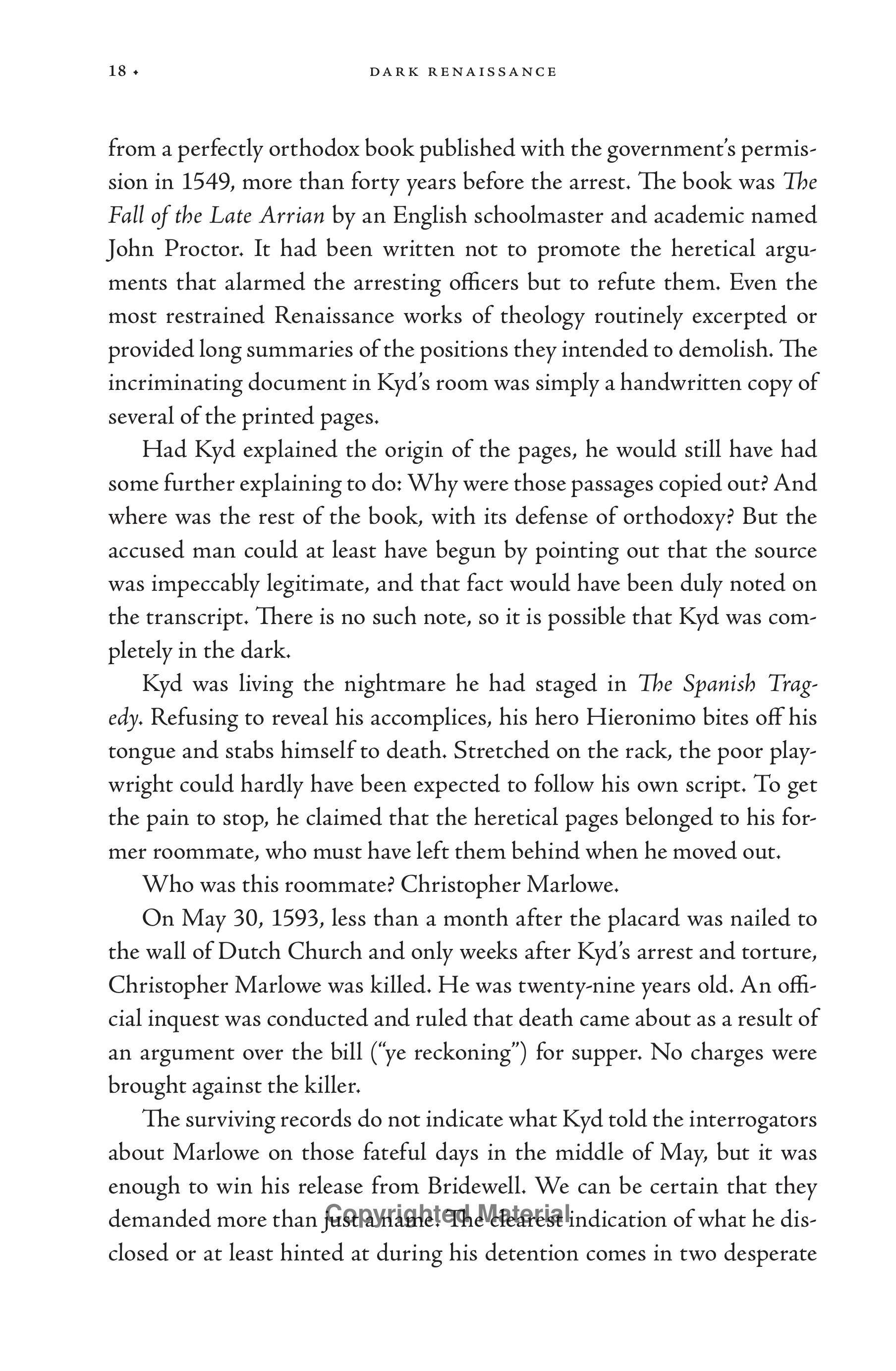 Stephen Greenblatt Dark Renaissance Biography — page 31