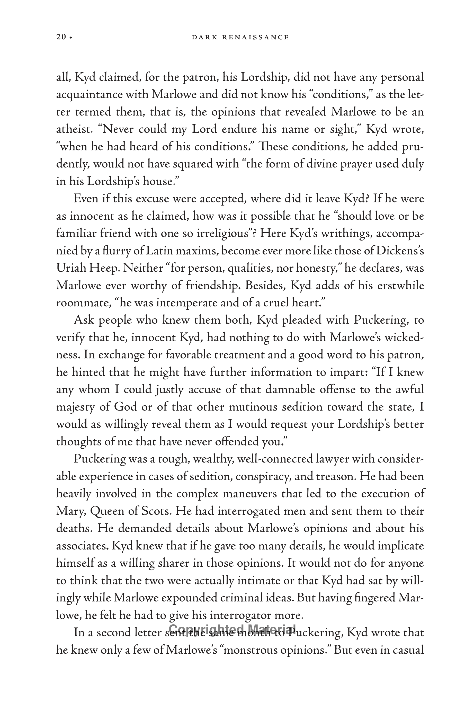 Stephen Greenblatt Dark Renaissance Biography — page 33