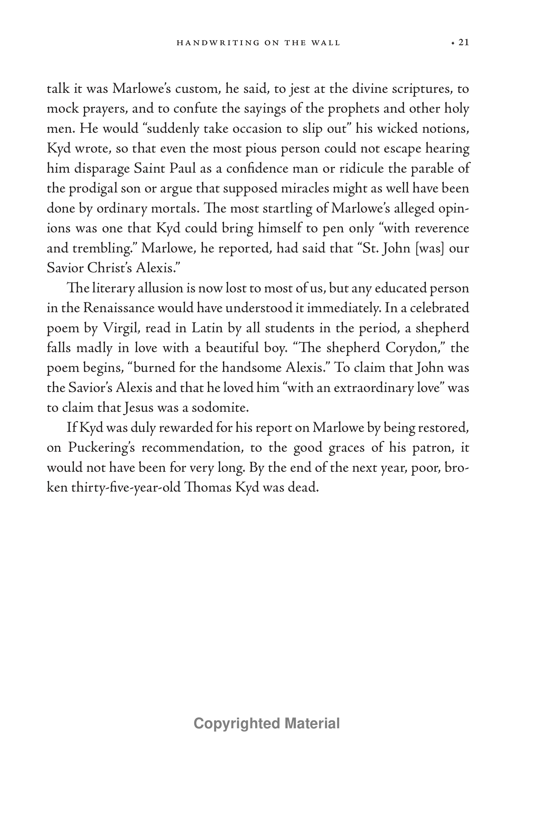 Stephen Greenblatt Dark Renaissance Biography — page 34