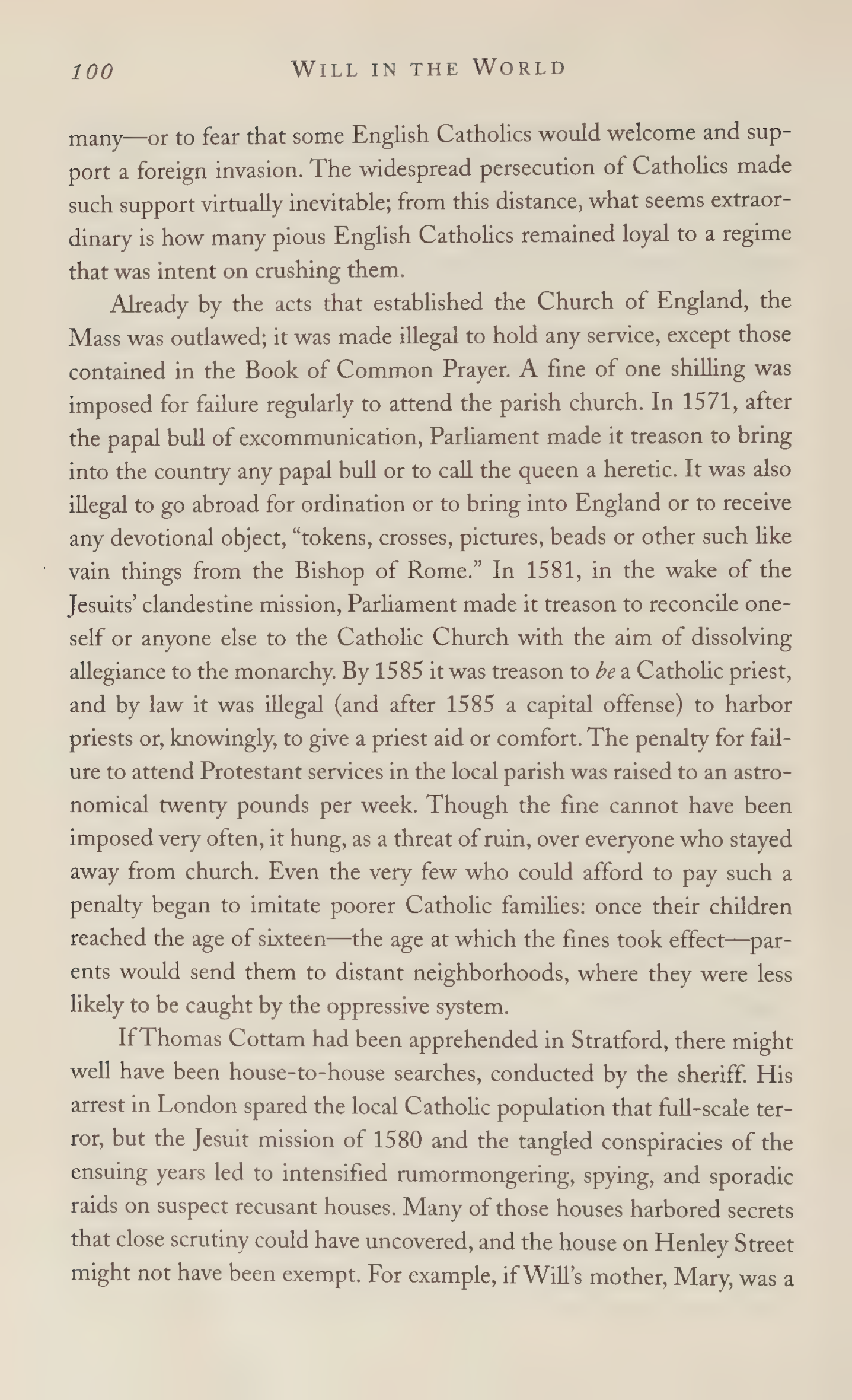 Stephen Greenblatt Will in the World Biography — page 102